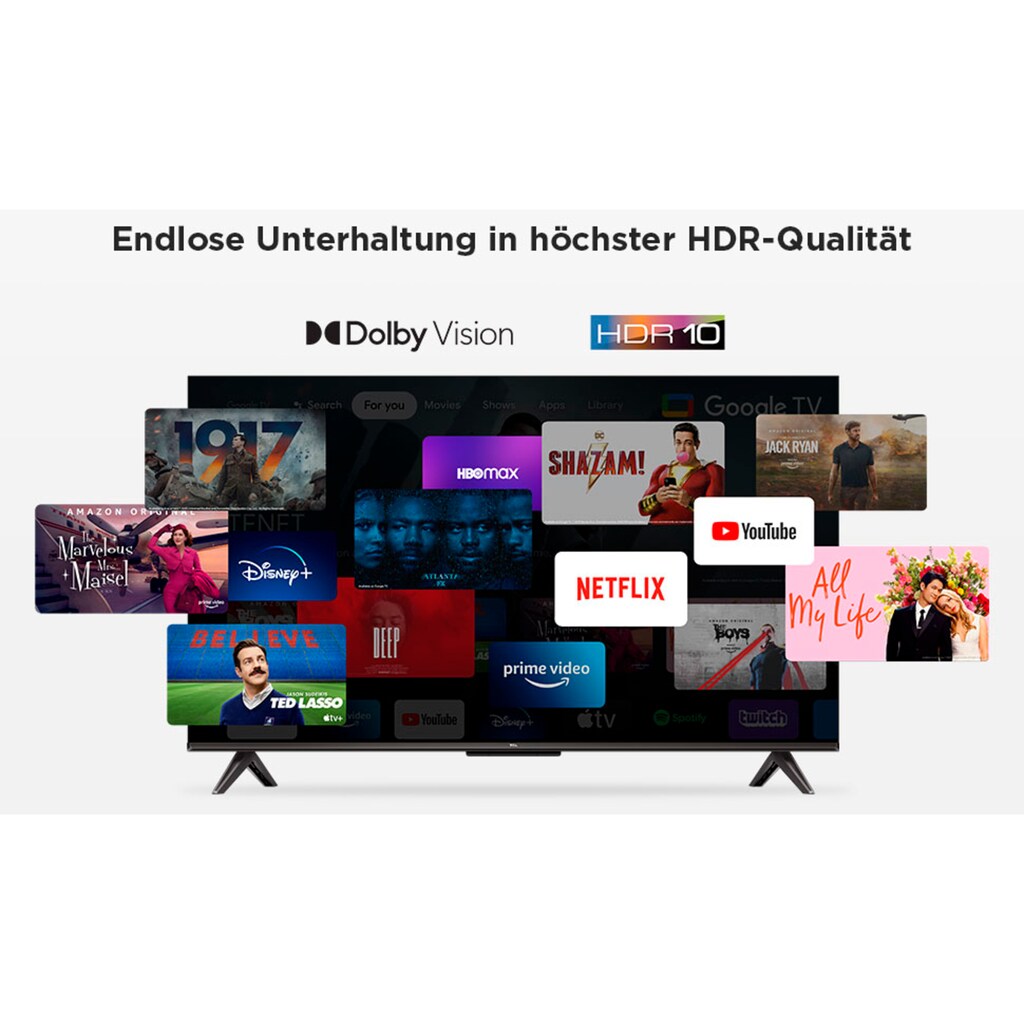 TCL LED-Fernseher »43P731X1«, 108 cm/43 Zoll, 4K Ultra HD, Smart-TV-Google TV