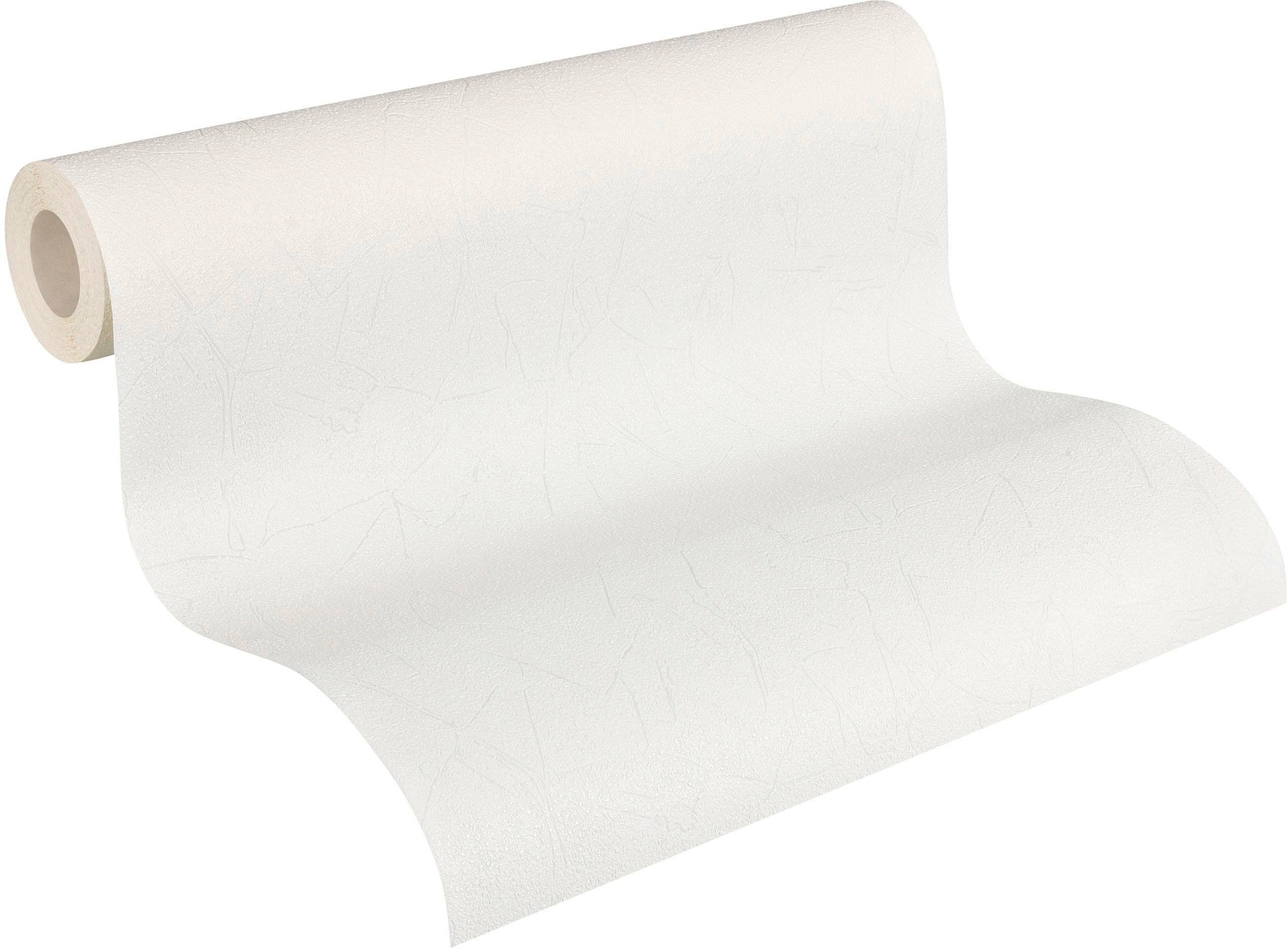 A.S. Création Vliestapete »Meistervlies« einfarbig | uni | unifarben leicht strukturiert Tapete Uni Überstreichbar Tapeten Wohnzimmer Schlafzimmer Küche Design