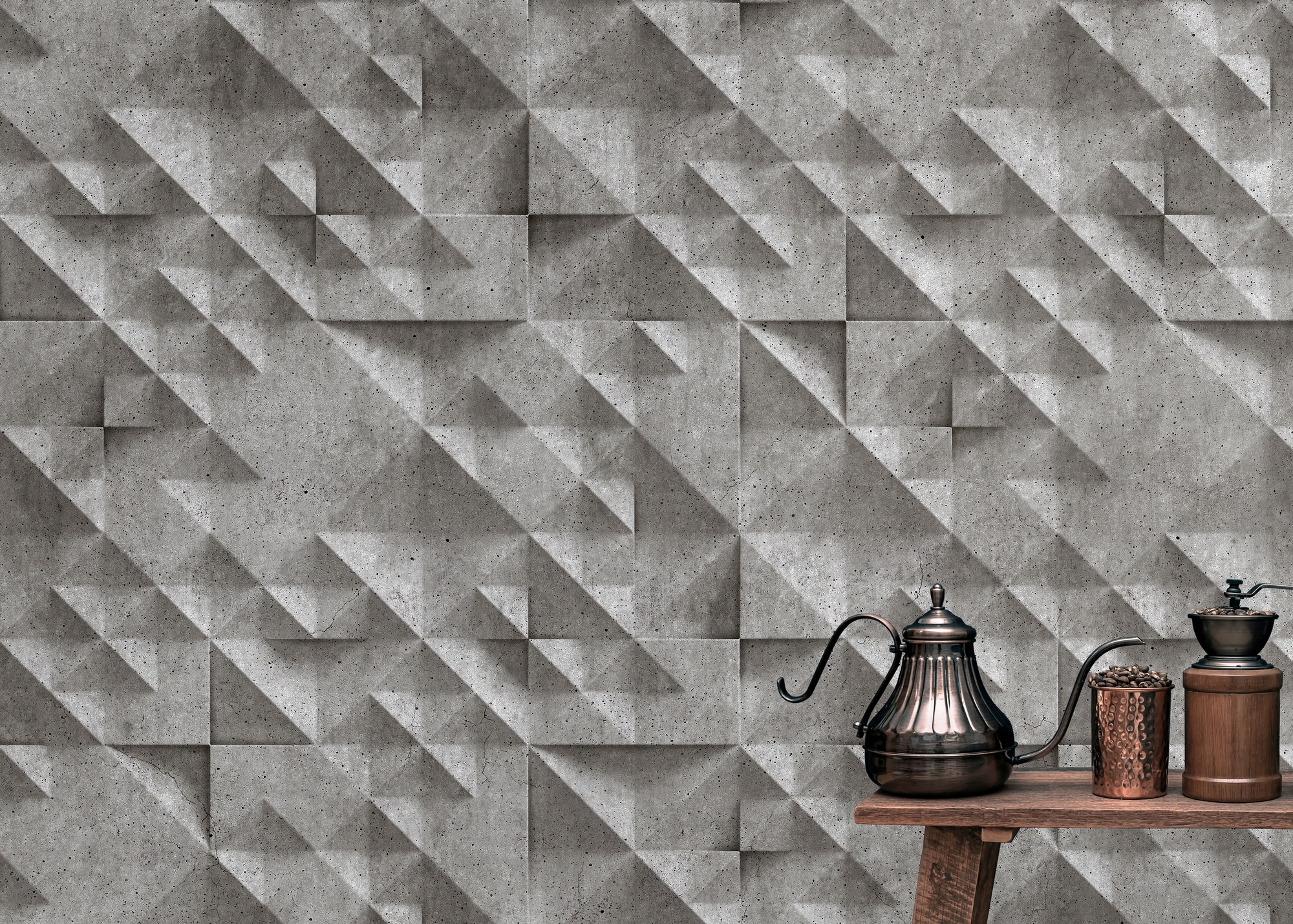 living walls Fototapete »Walls by Patel Concrete 2« glatt Vlies, Wand, Schr günstig online kaufen