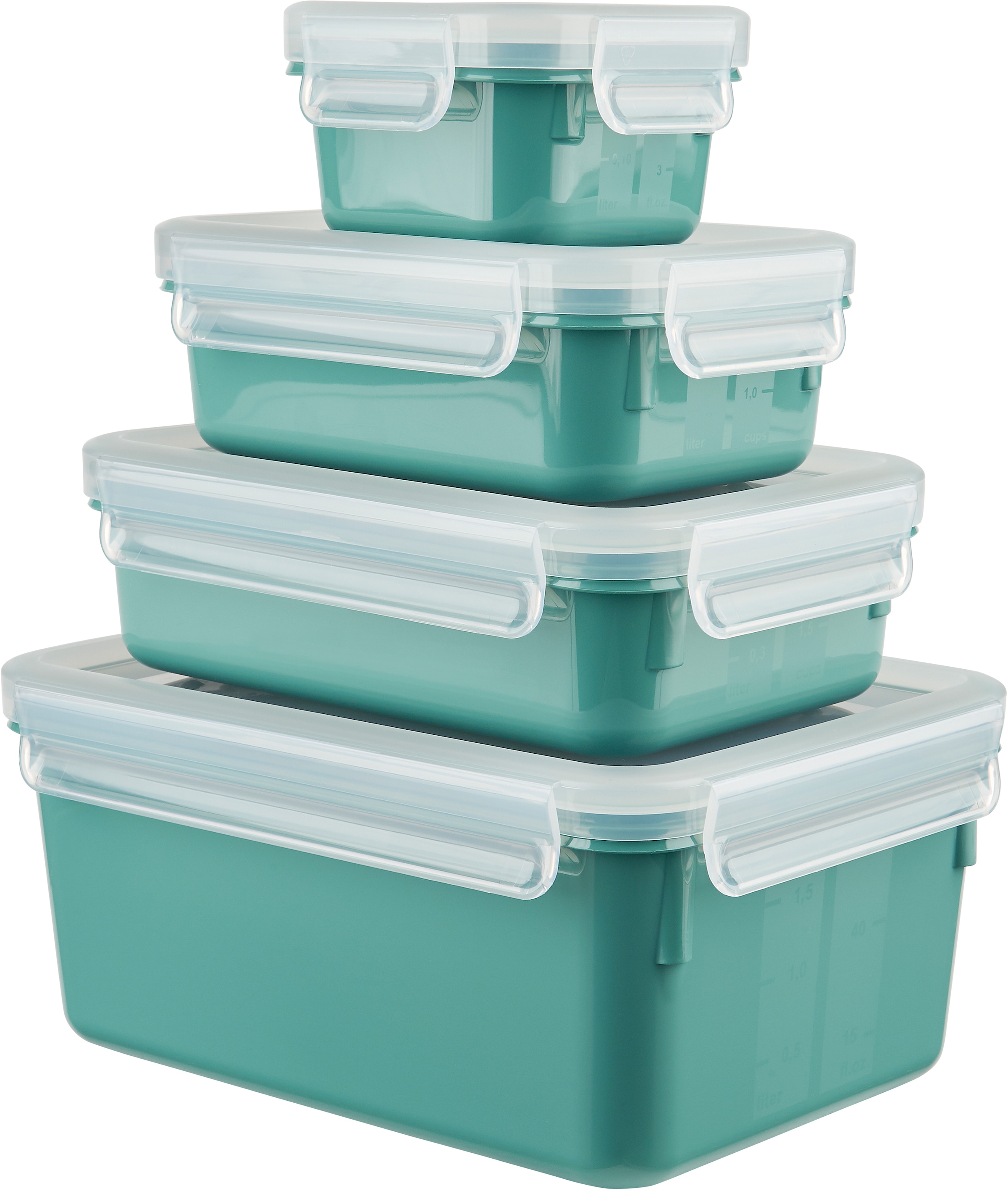 Emsa Frischhaltedose »Clip & Close Color Edition«, (Set, 4 tlg.), 0,2/0,55/0,8/2,2L,... kaufen