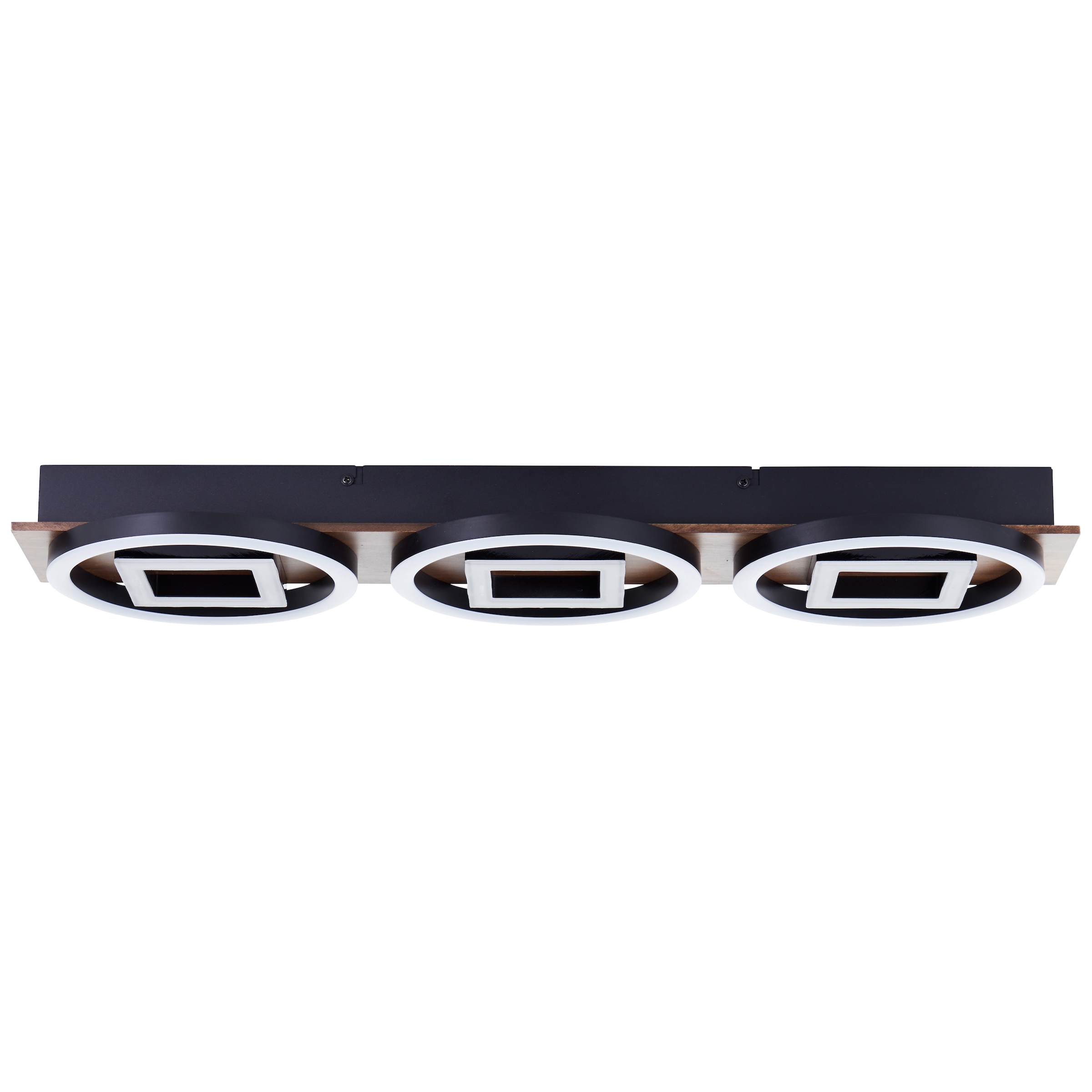 Brilliant LED Deckenleuchte »Maureen«, LED Deckenlampe, 67x20 cm, 3500 lm, 3000 K, dimmbar,schwarz matt
