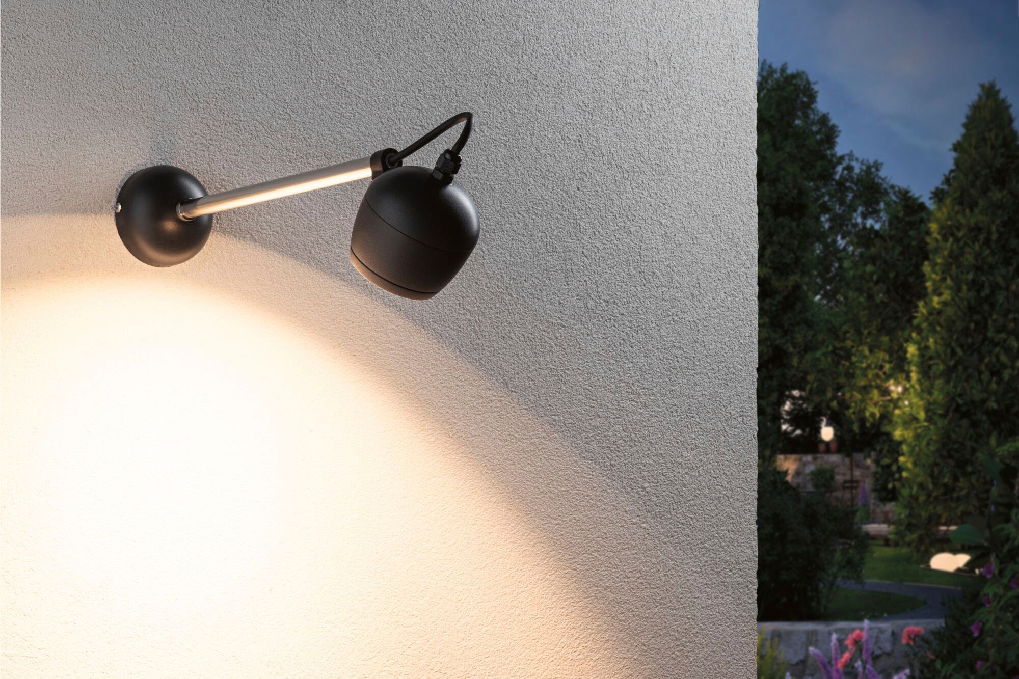Paulmann LED Außen-Wandleuchte »Kikolo 230V 60° 3000K anthrazit« 1 Stk. Warmweiß
