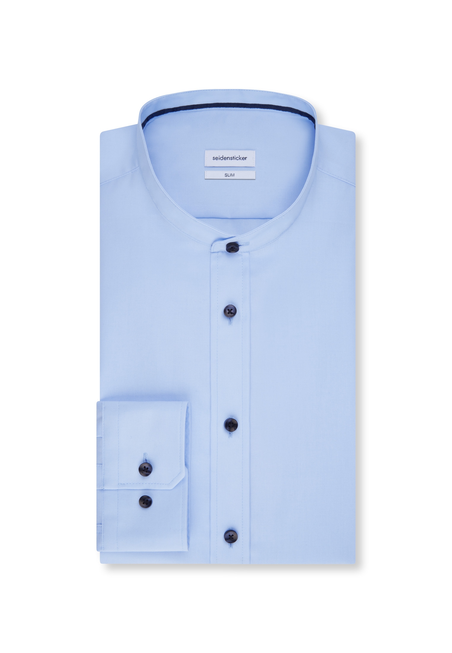 seidensticker Businesshemd »Schwarze Rose«, Slim 1/1 Stehkragen Uni
