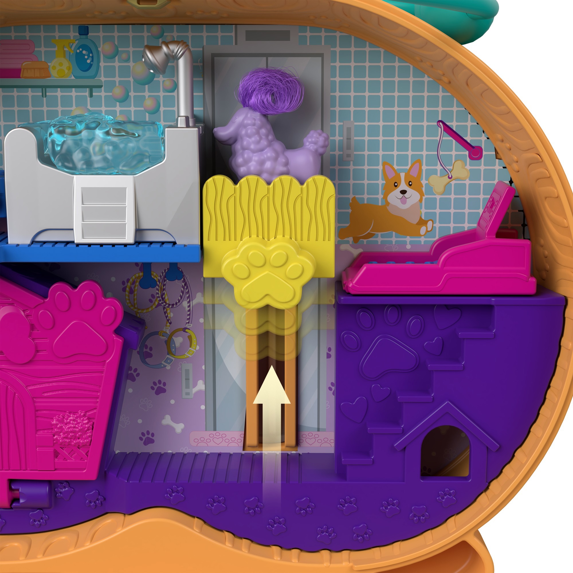 Polly Pocket Spielwelt »Corgi-Hundehotel Schatulle«, Sammelfigur