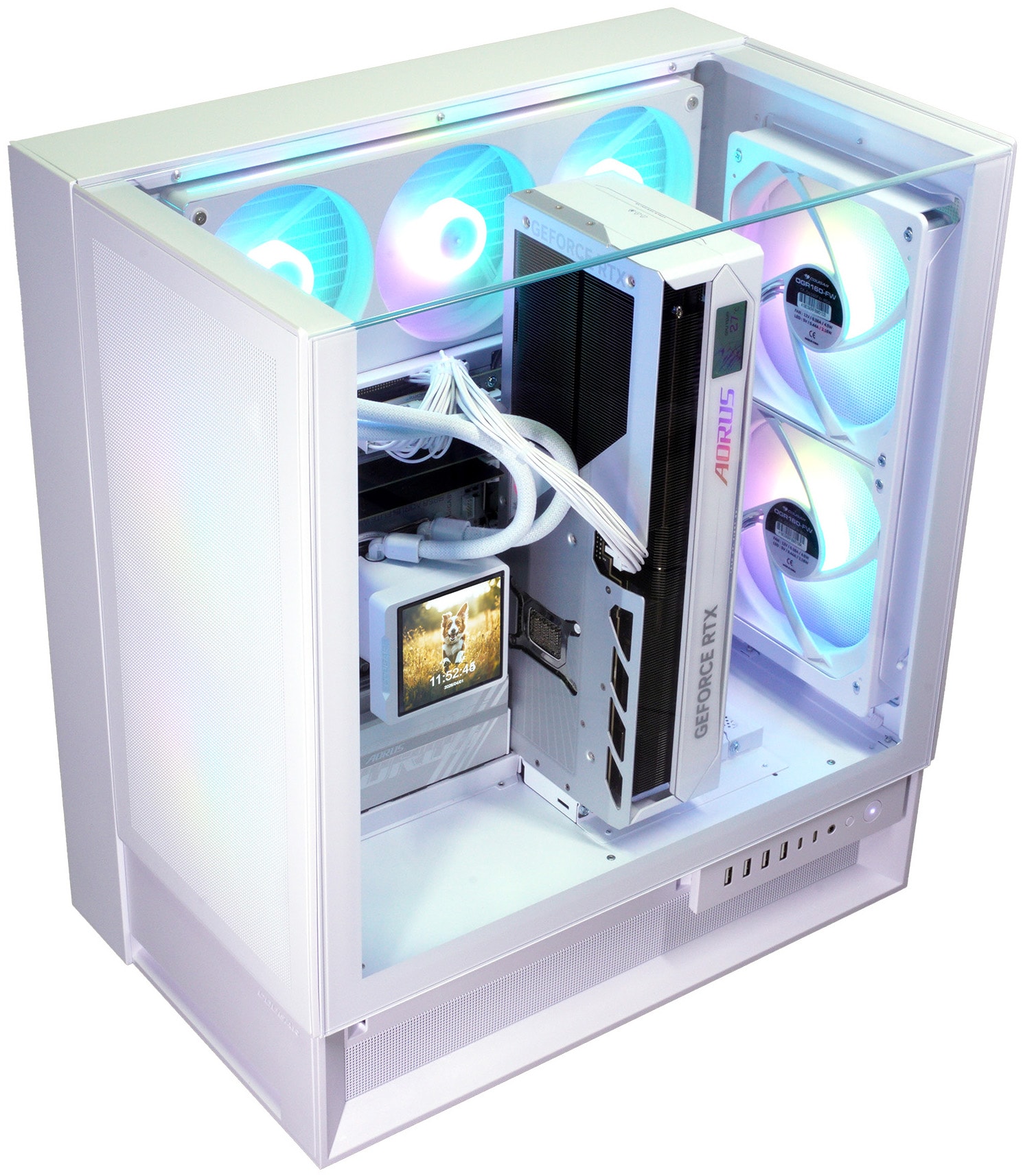 Cougar Gaming-PC »OmnyX WT 8125 AMD Ryzen 9 9950X3D 32GB DDR5 2TB SSD RTX 5090« Windows 11, DDR5 RAM, Wasserkühlung