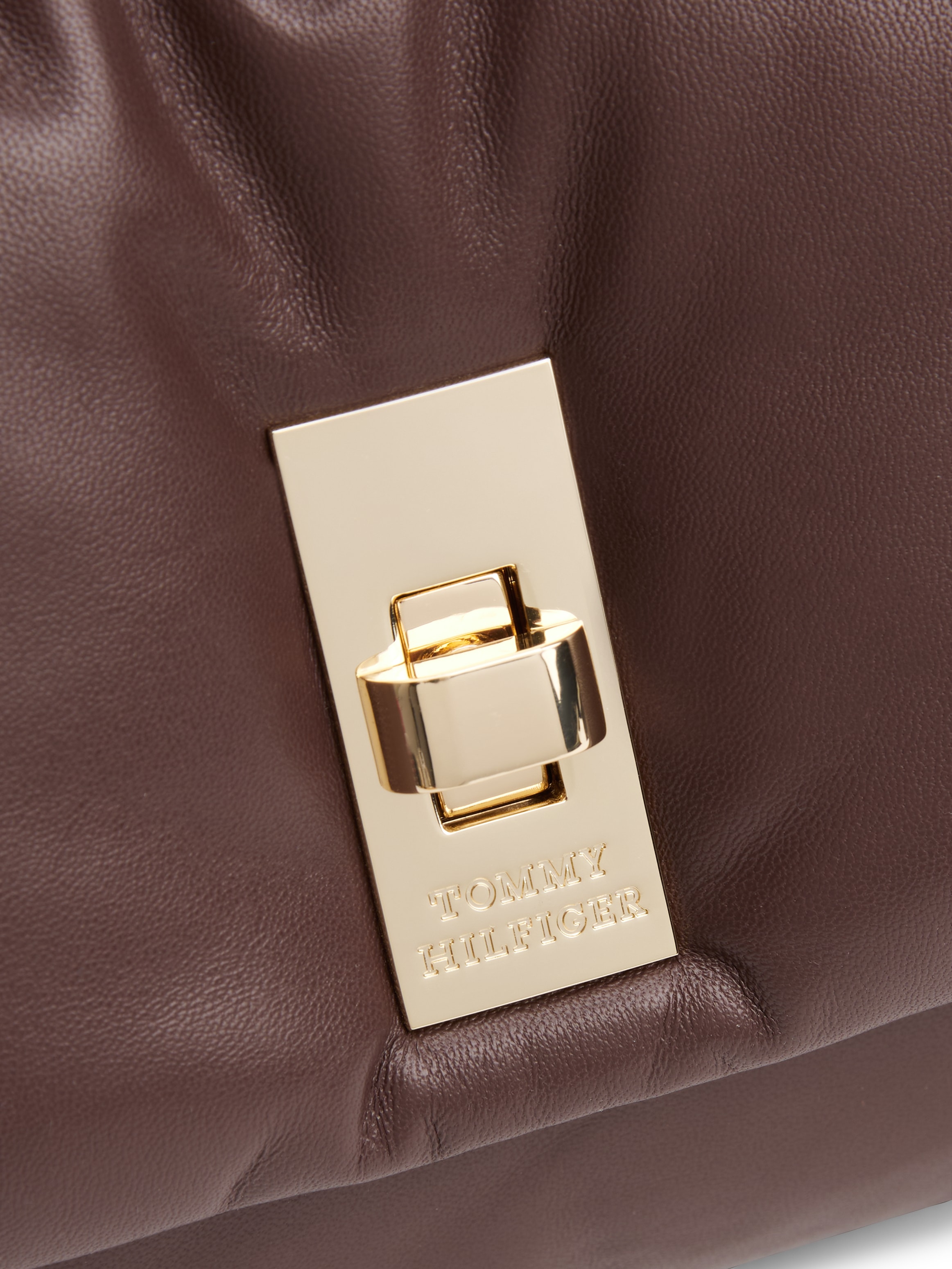 Tommy Hilfiger Schultertasche »SOFT LEATHER CONV CROSSOVER«, Damen Umhängetasche, Schultertasche mit elegantem Drehverschluss