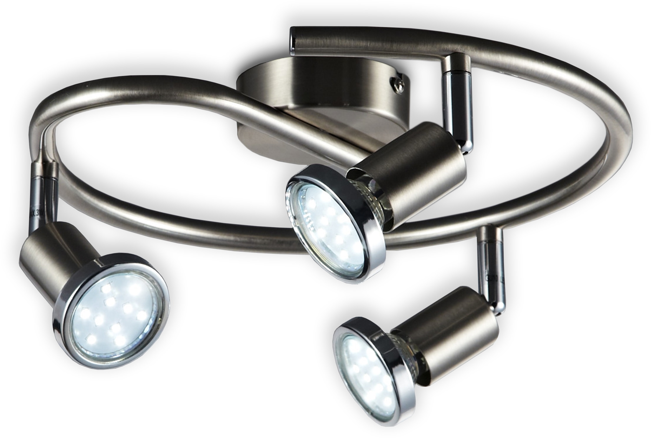 B.K.Licht LED Deckenspots »Mika«, 3 flammig, Leuchtmittel GU10 | Leuchtmittel wechselbar, LED Deckenleuchte, schwenkbar, GU10, Spots, Wohnzimmer, Schlafzimmer