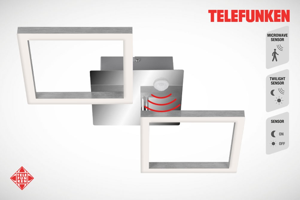 Telefunken LED Deckenleuchte »FRAME« günstig online kaufen