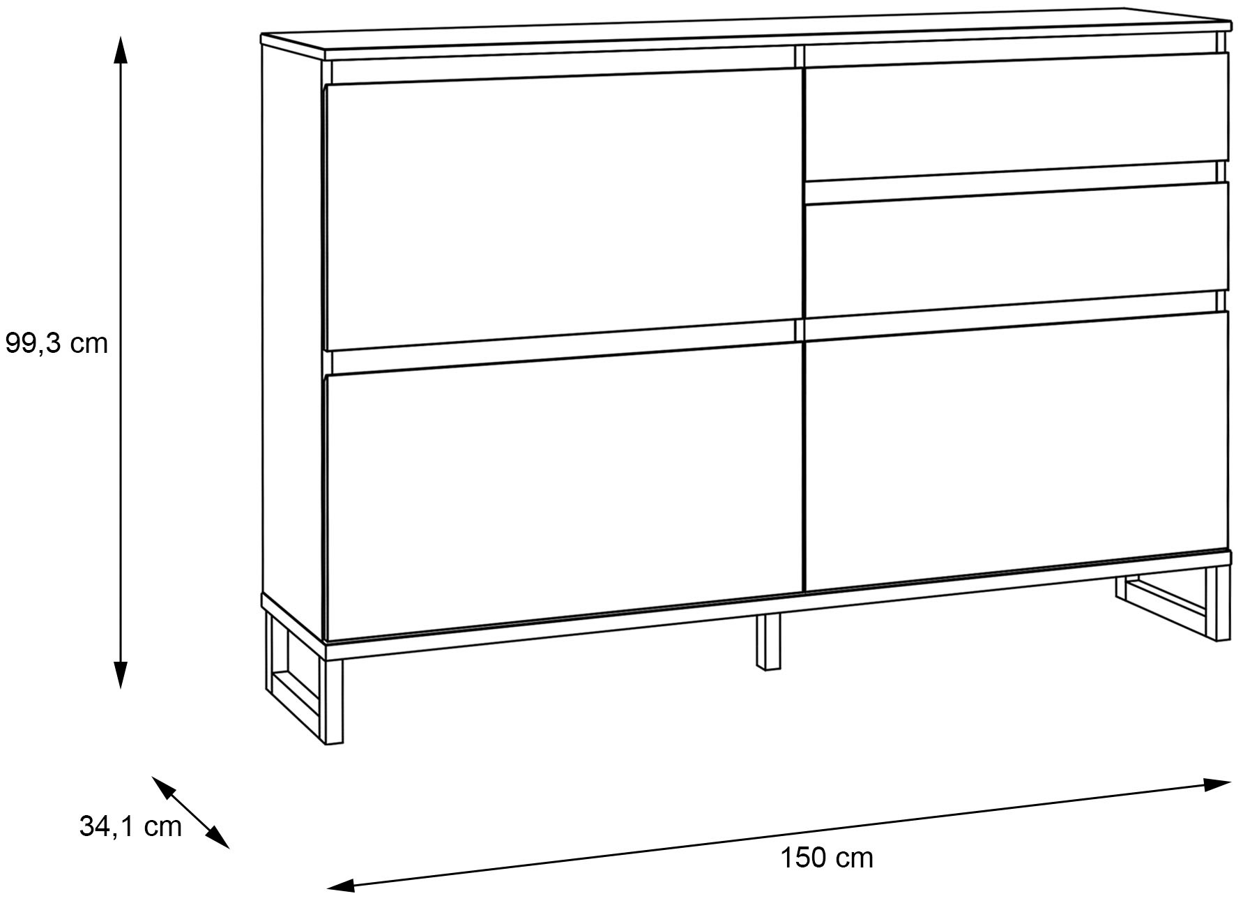 FORTE Schuhschrank »Quayle«