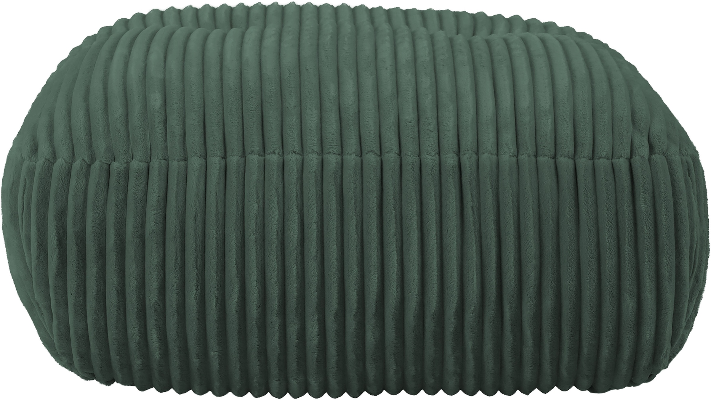 TRENDMANUFAKTUR Hocker »Be Fluffy: Weicher Breitcord Bezugsstoff, perfekte Ergänzung zur Serie« Polsterhocker mit softem Sitzkomfort, moderner breiter Kedernaht