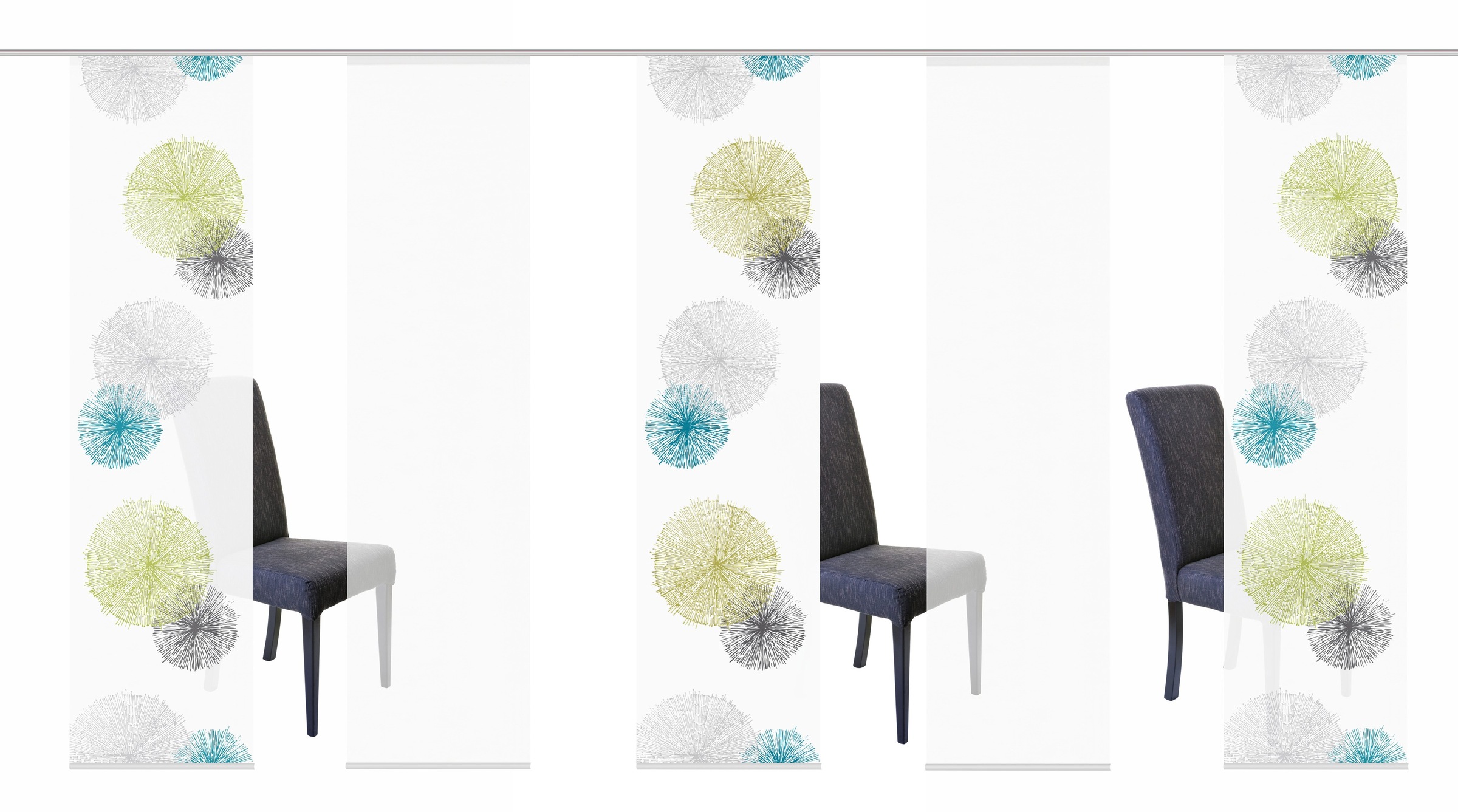 HOME WOHNIDEEN Schiebegardine »SCOPPIO« Paneelwagen 5 Stk. tlg. HxB: 245x60 günstig online kaufen