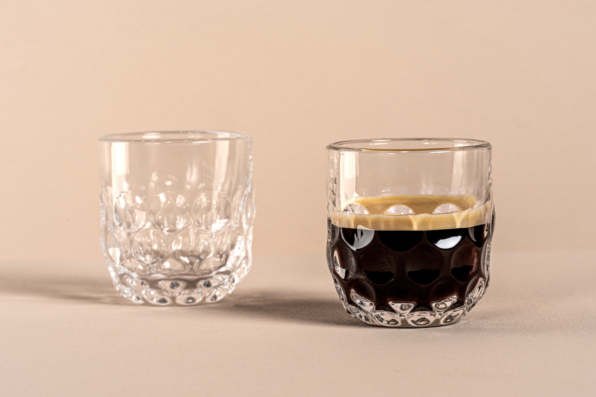 LEONARDO Espressoglas »GOCCE, 90 ml, 6er-Set«, (Set, 6 tlg.), 1. Variante, mit Tropfenrelief