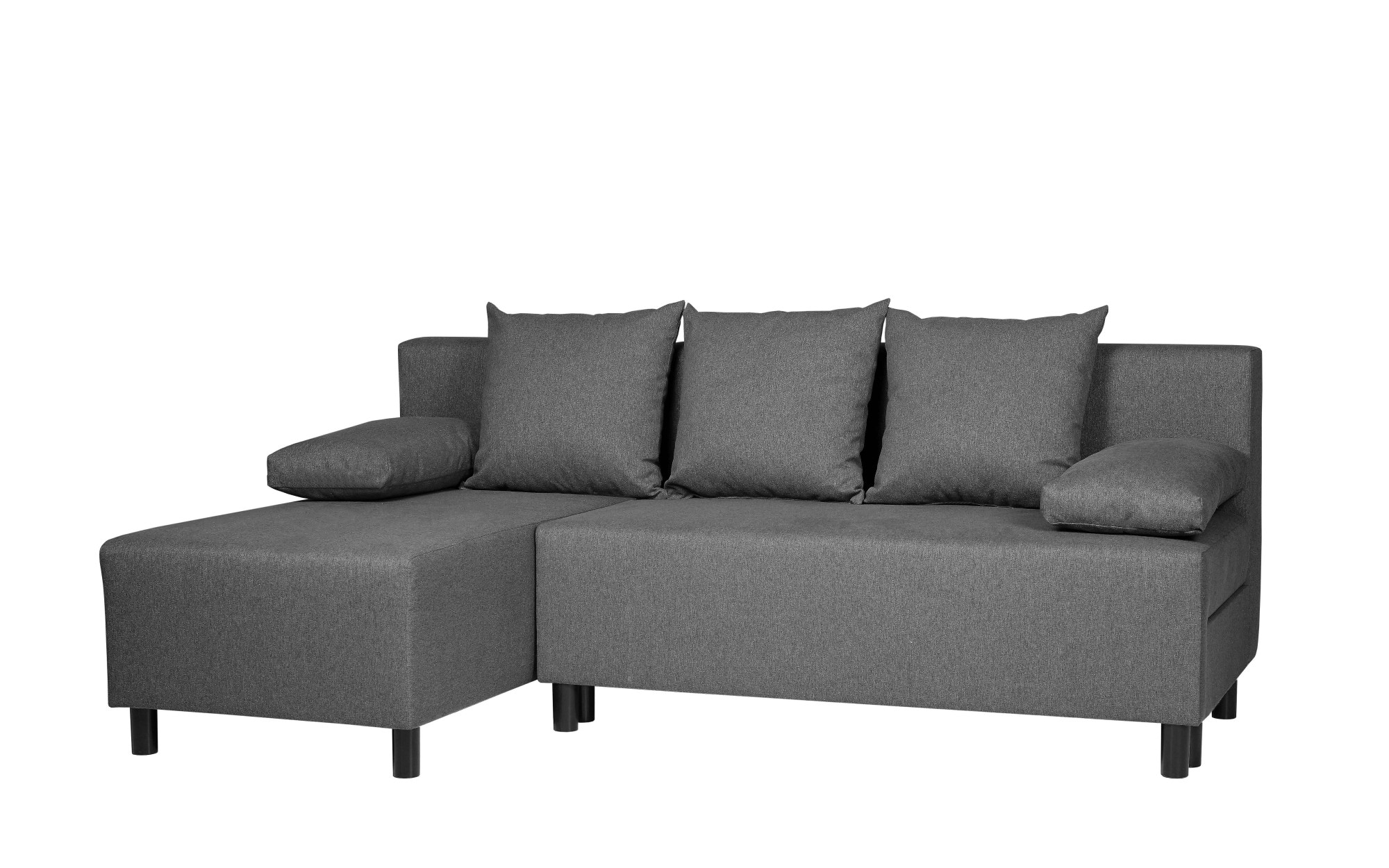INOSIGN Ecksofa »IWALANI, Schlafsofa mit Bettkasten, Recamiere beidseitig montierbar«, L-Form, B/T/H 199/135/83 cm, Struktur weich & Velvet