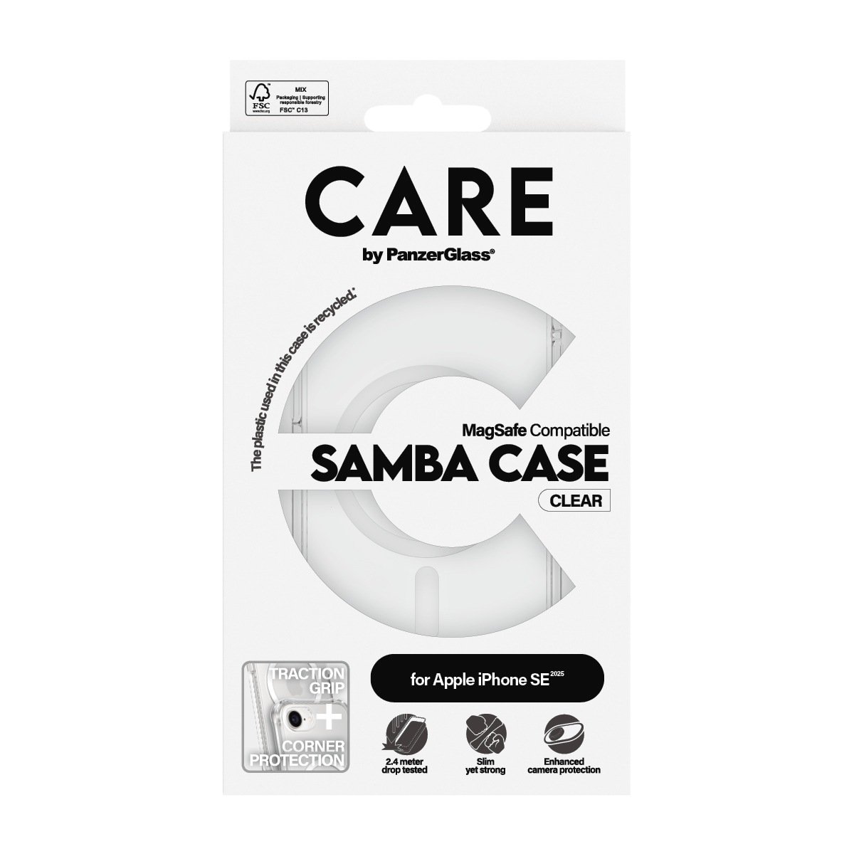 CARE by PanzerGlass Handyhülle »Fashionable Case Samba mit MagSafe«, Backcover, Schutzhülle, Handyschutzhülle, Case, Schutzcase, stoßfest