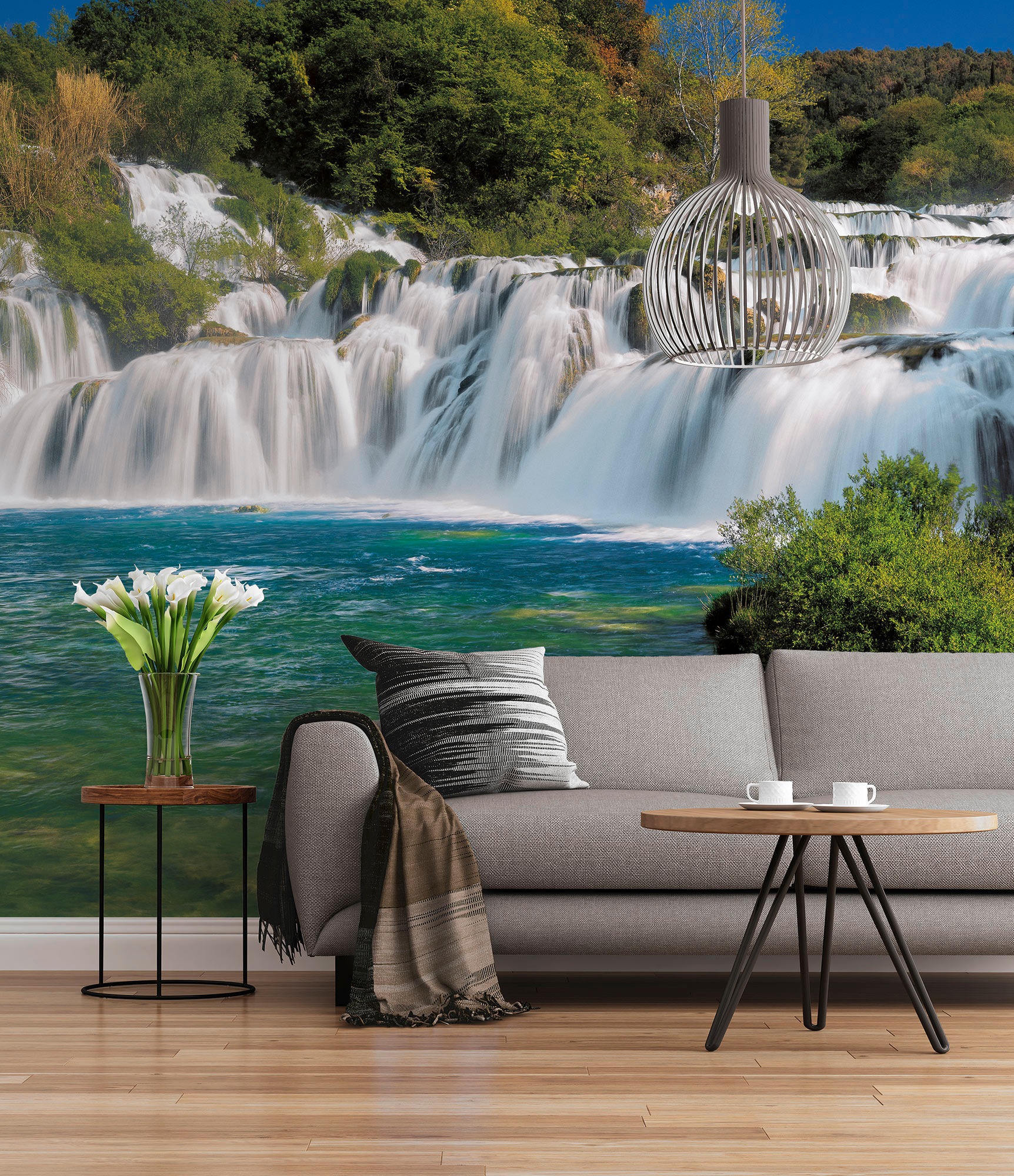 Komar Fototapete »Krka Falls - Größe 368 x 254 cm«, bedruckt, Wohnzimmer, S günstig online kaufen