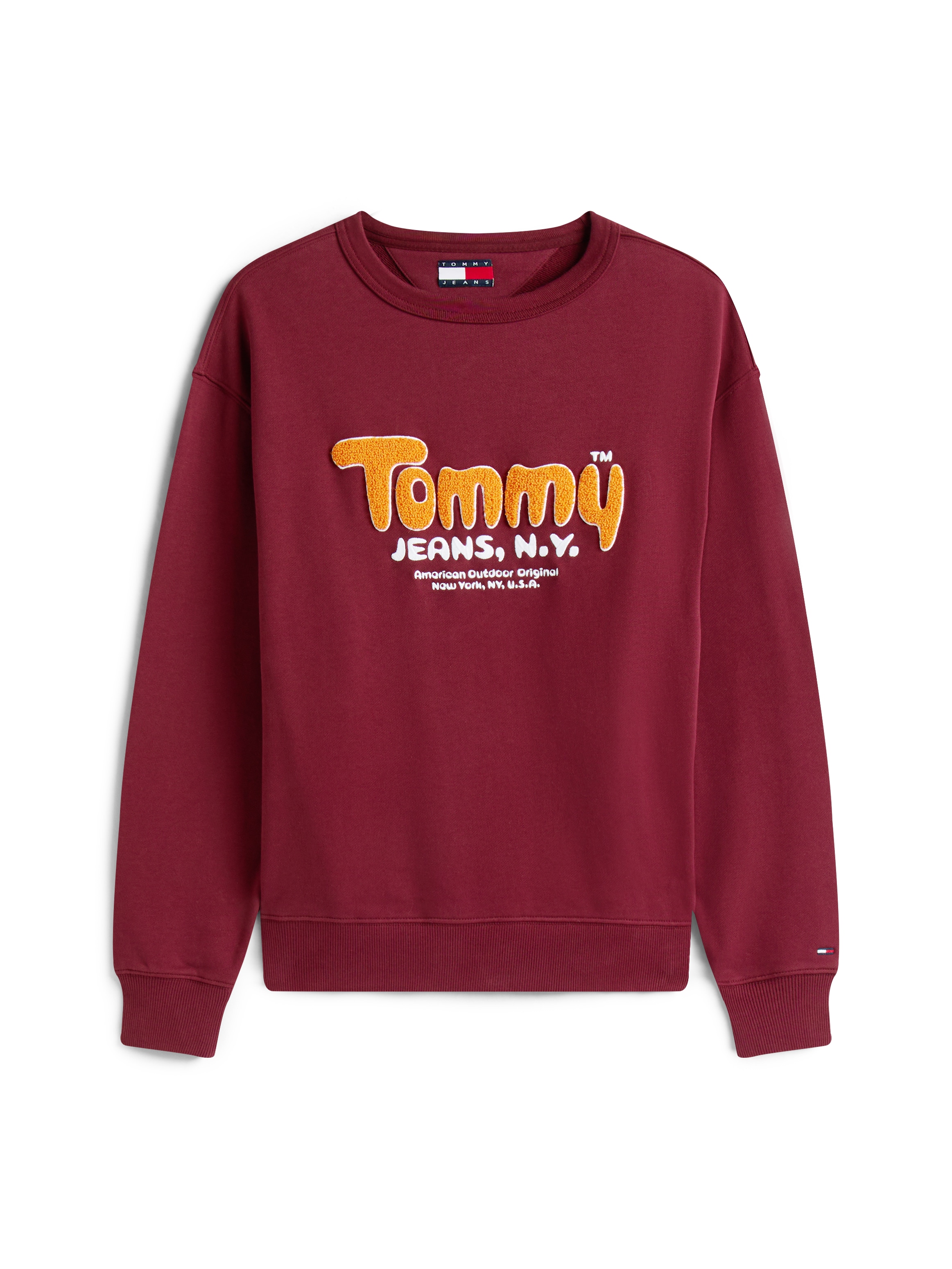 Tommy Jeans Sweatshirt »BOUCLE«, Relaxed fit mit Rundhalsausschnitt
