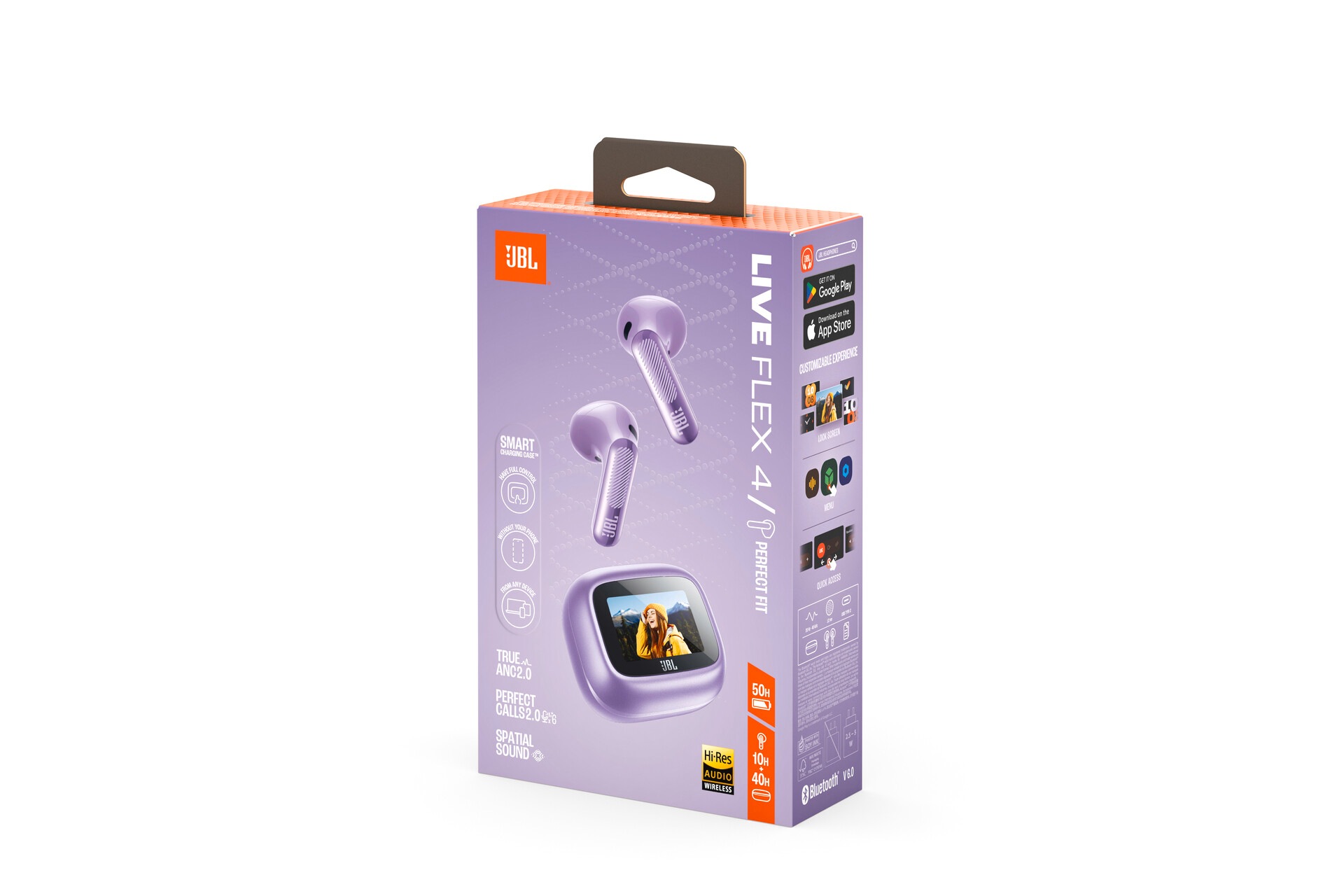 JBL wireless In-Ear-Kopfhörer »LIVE FLEX 4« A2DP Bluetooth Adaptive Noise-Cancelling | Freisprechfunktion | True Wireless Kabellose Ohrhörer mit Noise-Cancelling-Funktion