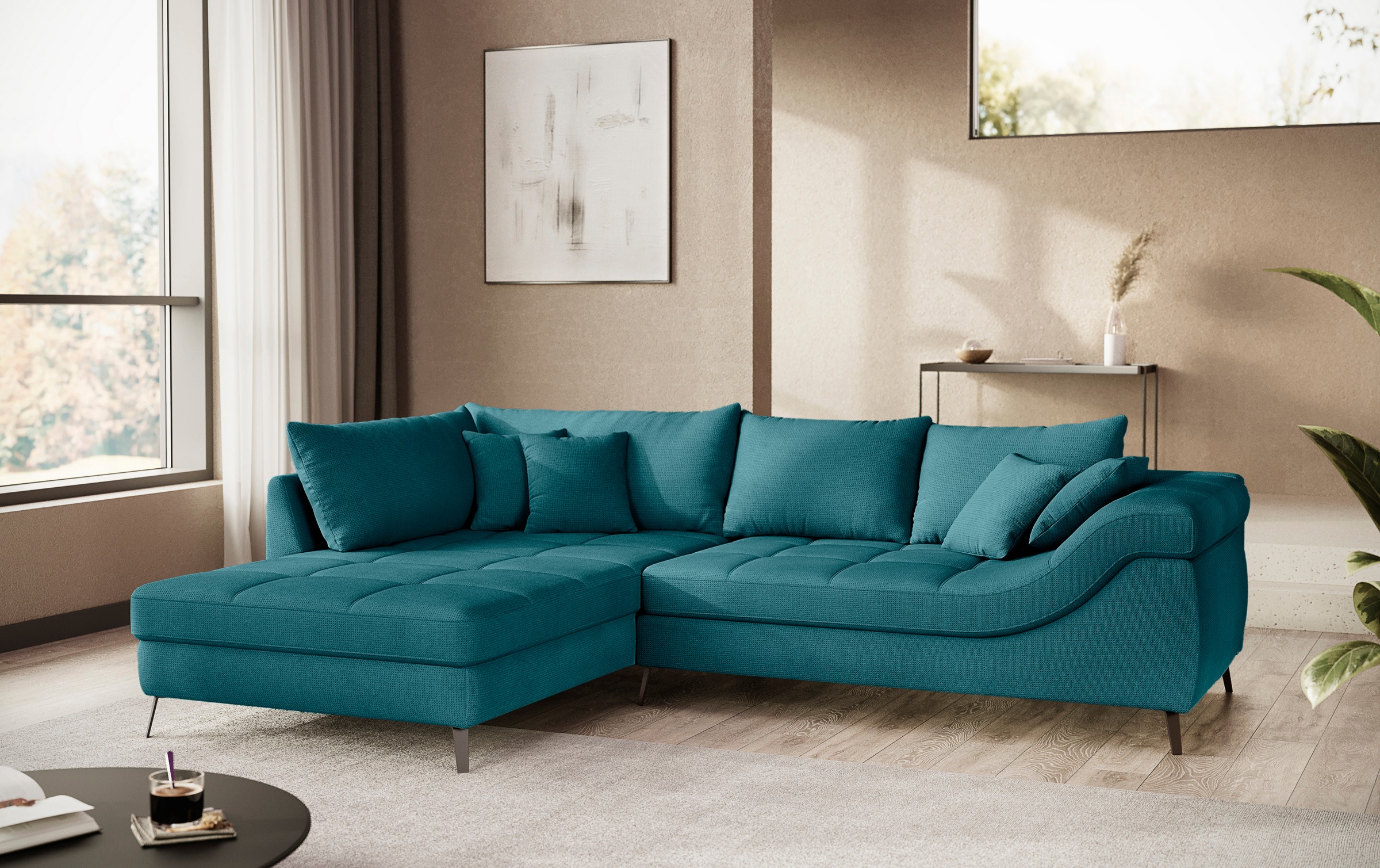 Mr. Couch Ecksofa »Portofino, L-Form«, Mit Kaltschaumpolsterung, bis 140 kg günstig online kaufen