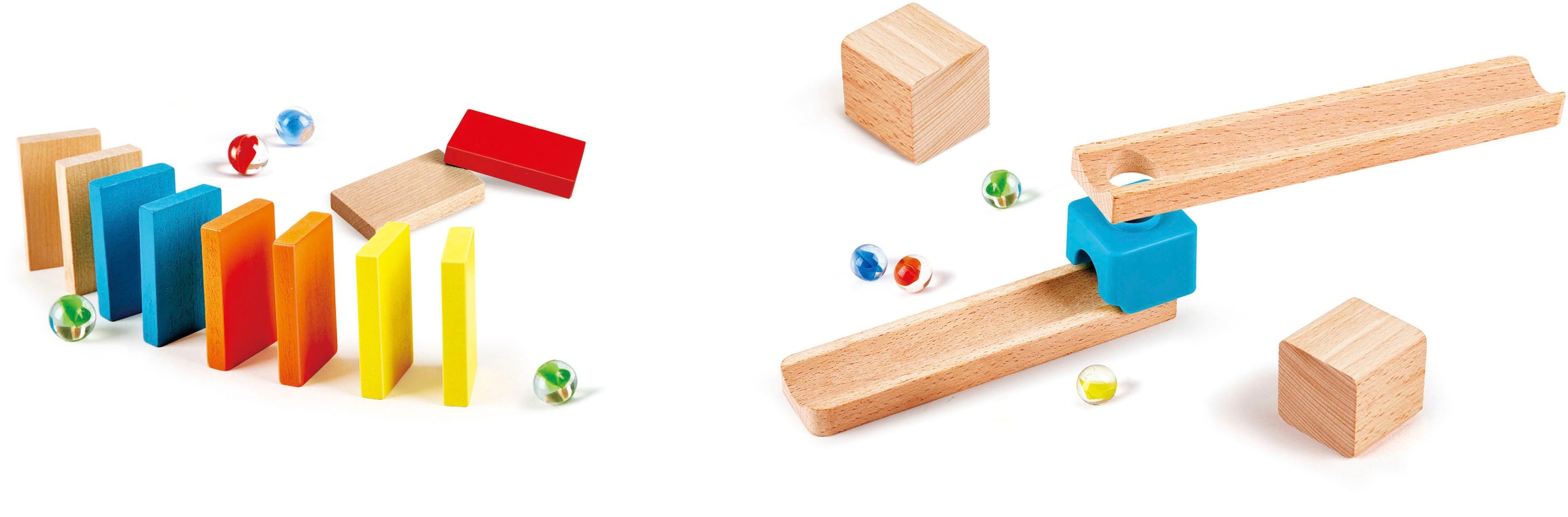 Hape Kugelbahn »Rasante Murmelbahn mit Domino«