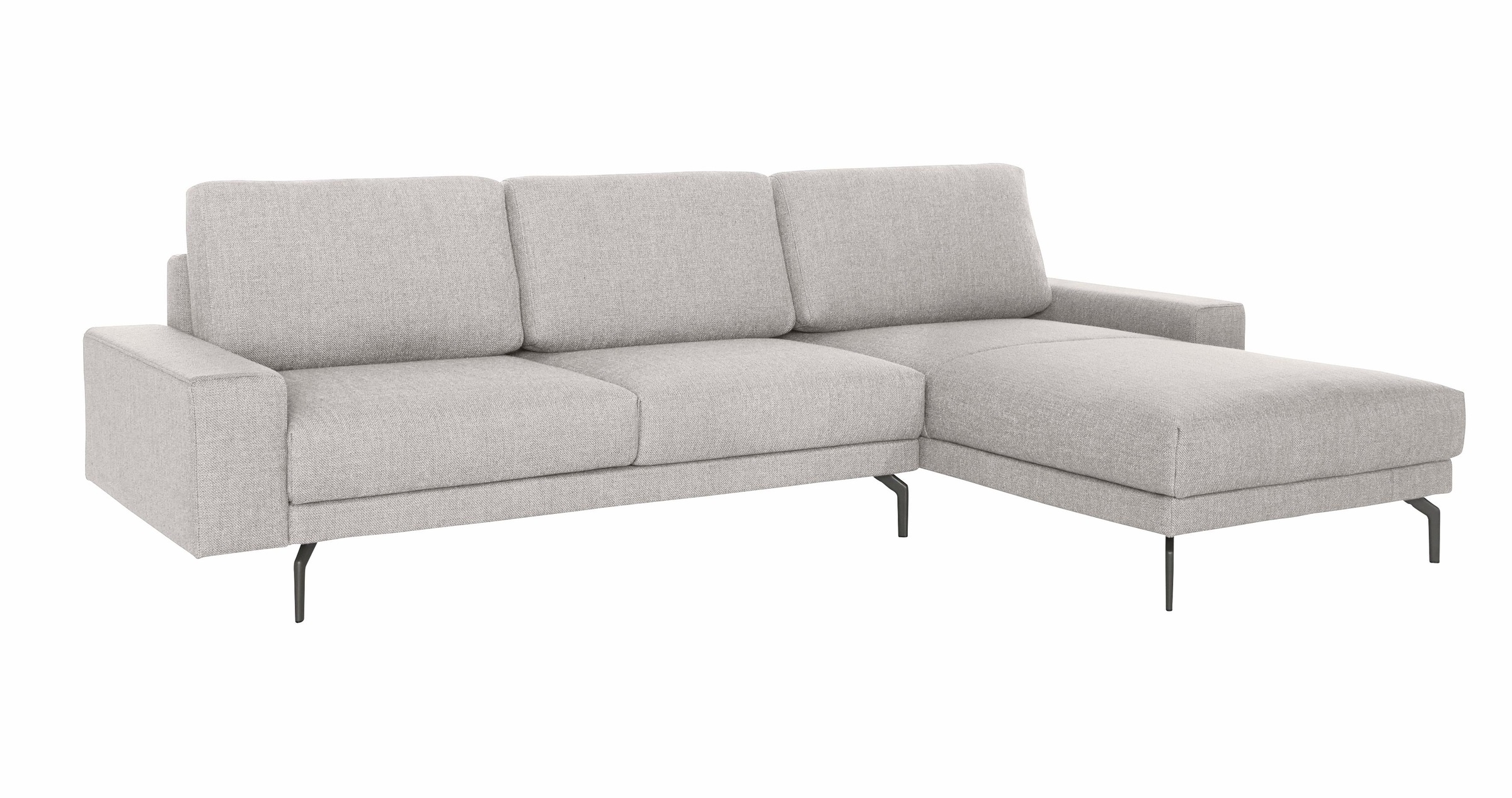 hülsta sofa Ecksofa »hs.450«, Armlehne breit und niedrig, Alugussfüße in  umbragrau, Breite 274 cm auf Raten kaufen | Einzelsessel