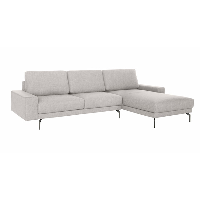 hülsta sofa Ecksofa »hs.450«, Armlehne breit und niedrig, Alugussfüße in  umbragrau, Breite 274 cm auf Raten kaufen