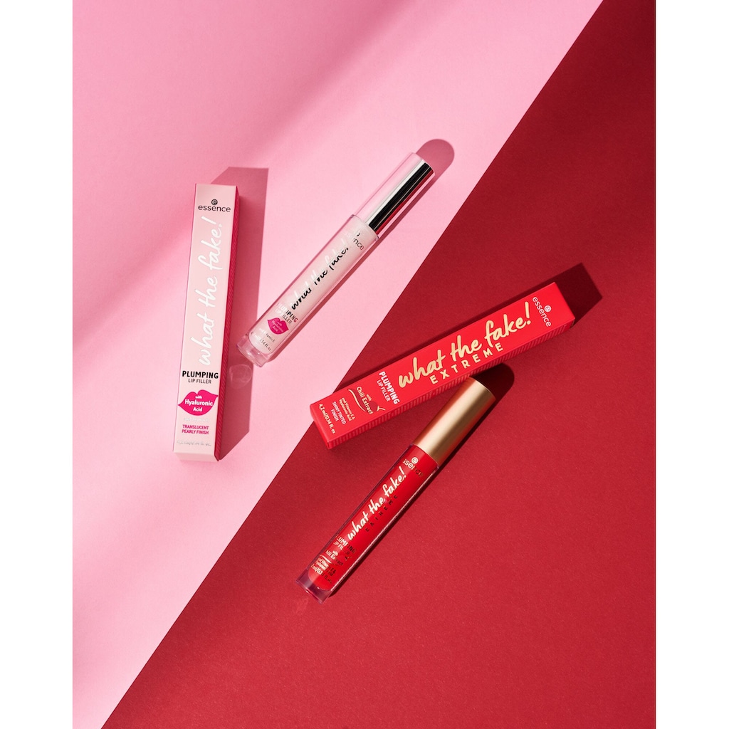 Essence Lip-Booster »what the fake! EXTREME PLUMPING LIP FILLER«, (Set, 3 tlg.)