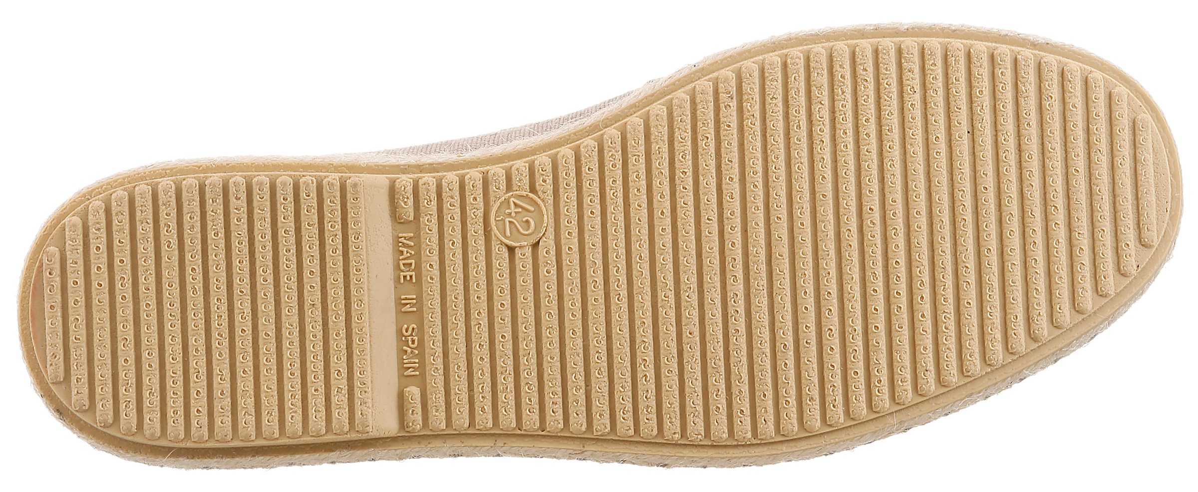 VERBENAS Slipper »TOM MALI«  Schlupfschuh, Urlaubsschuh, Flat mit Bast-Sohlenumrahmung