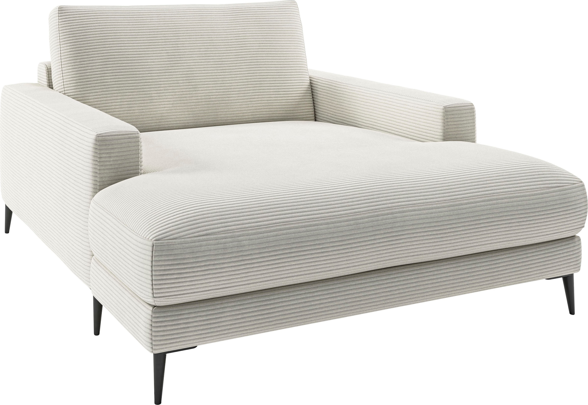 INOSIGN Chaiselongue »Downtown Loungemöbel zum Relaxen, B/T/H: 132/170/84 cm«, auch in Bouclé, Cord und Easy care - leicht mir Wasser zu reinigen