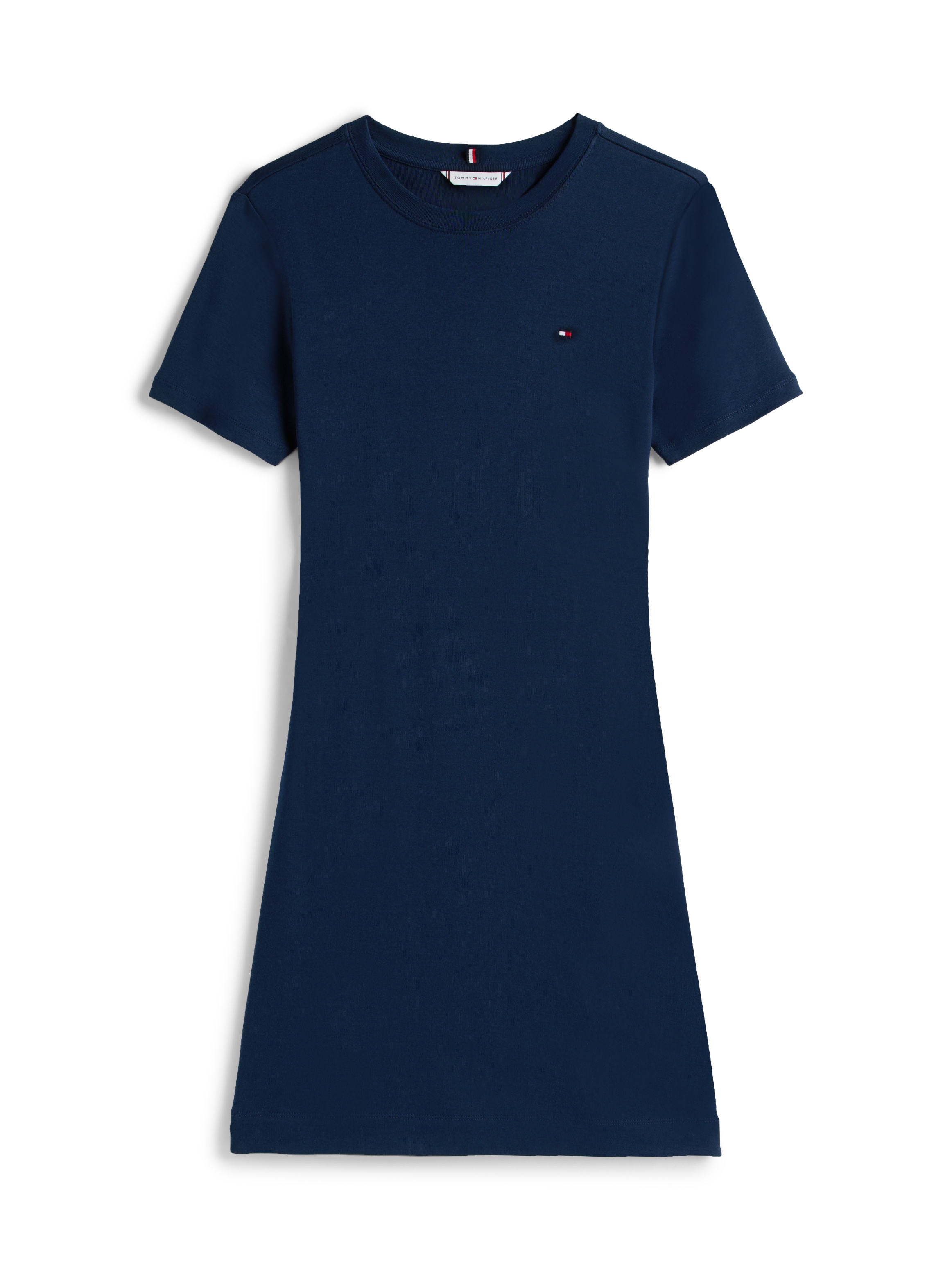 Tommy Hilfiger Shirtkleid »NEW CODY STR SLIM SHORT DRS SS«, mit allover Streifendessin, Logo-Flag