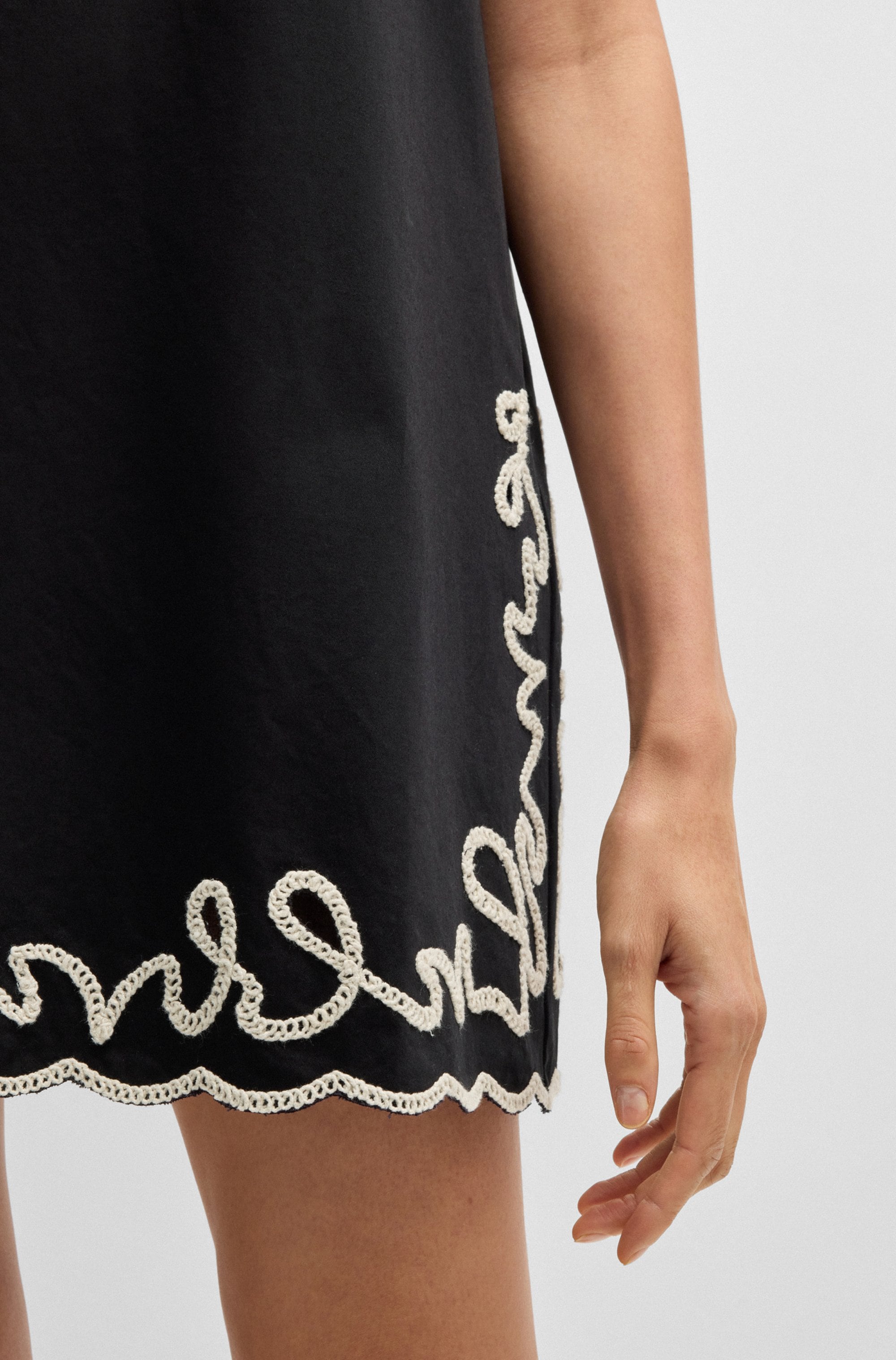 BOSS ORANGE Blusenkleid »C_Dembrolai«, mit Stickerei