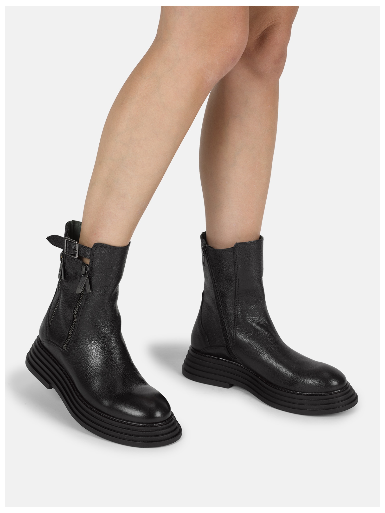 Felmini Bikerboots »Felmini Stiefelette Leder«