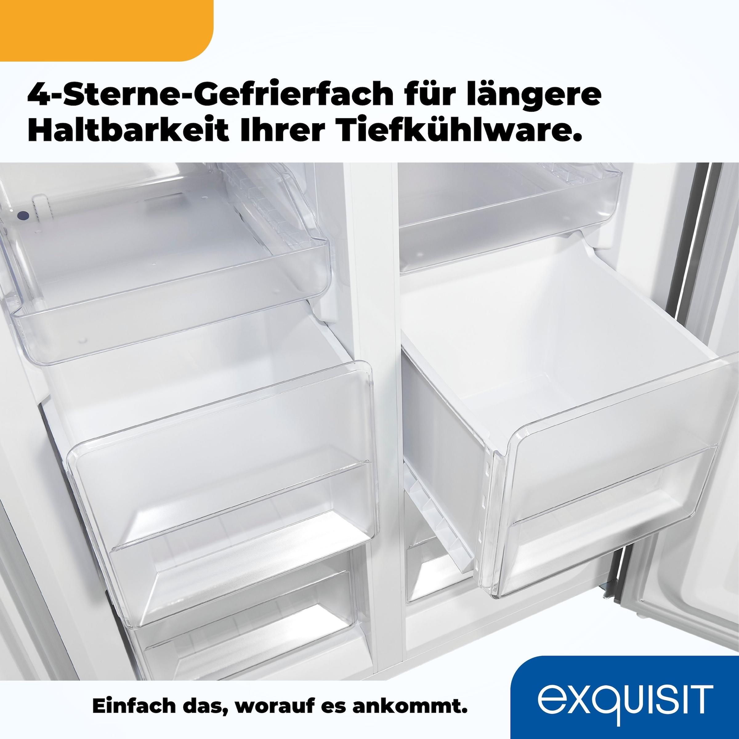 exquisit Multi Door »MD365-125-040D inoxlook« 180 cm hoch 79 cm breit
