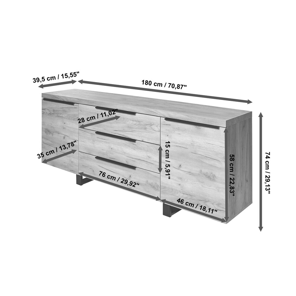 Jahnke Sideboard »ASPEN«