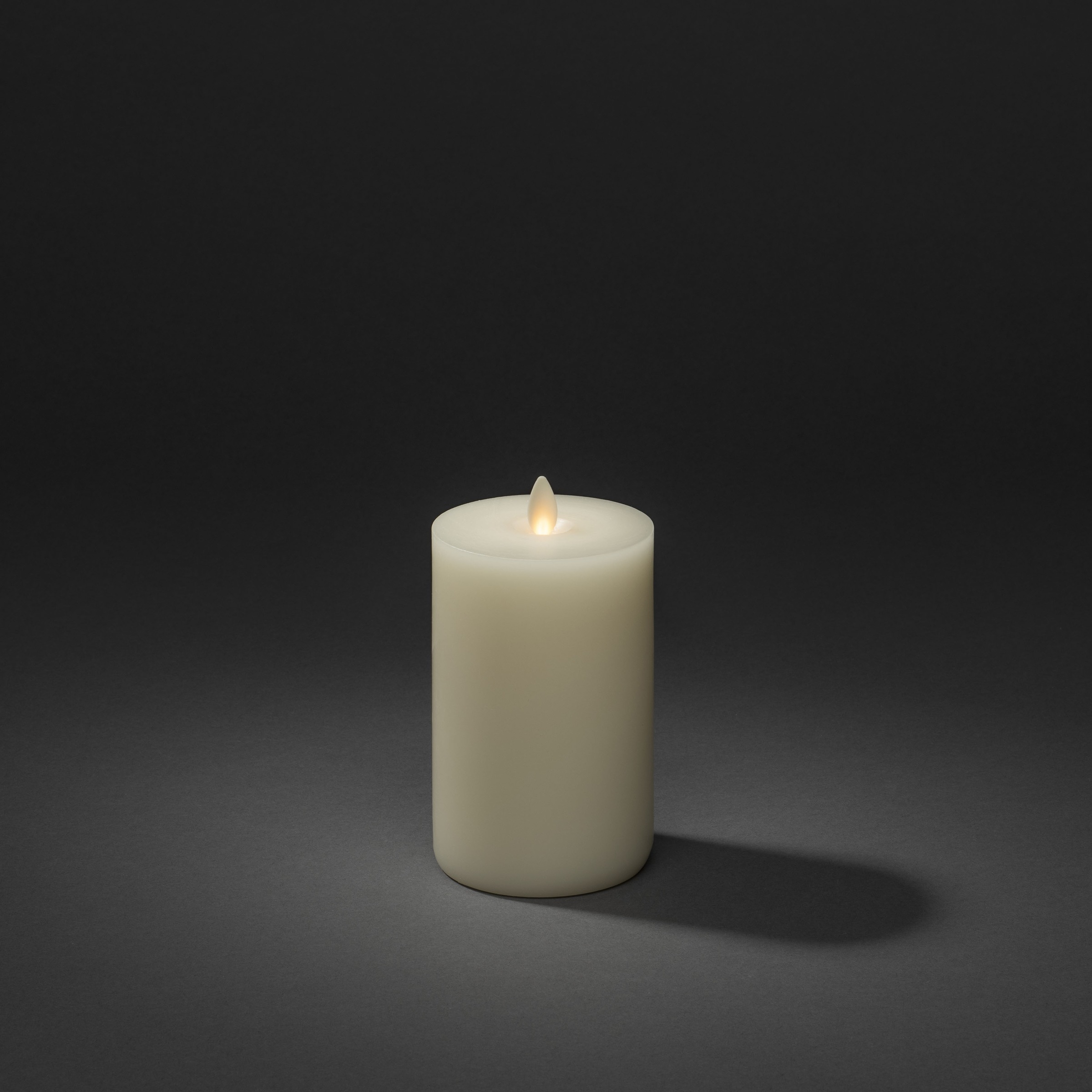 KONSTSMIDE LED-Kerze, Echtwachskerze, handgegossen, m. 3D Flamme, per Touch günstig online kaufen