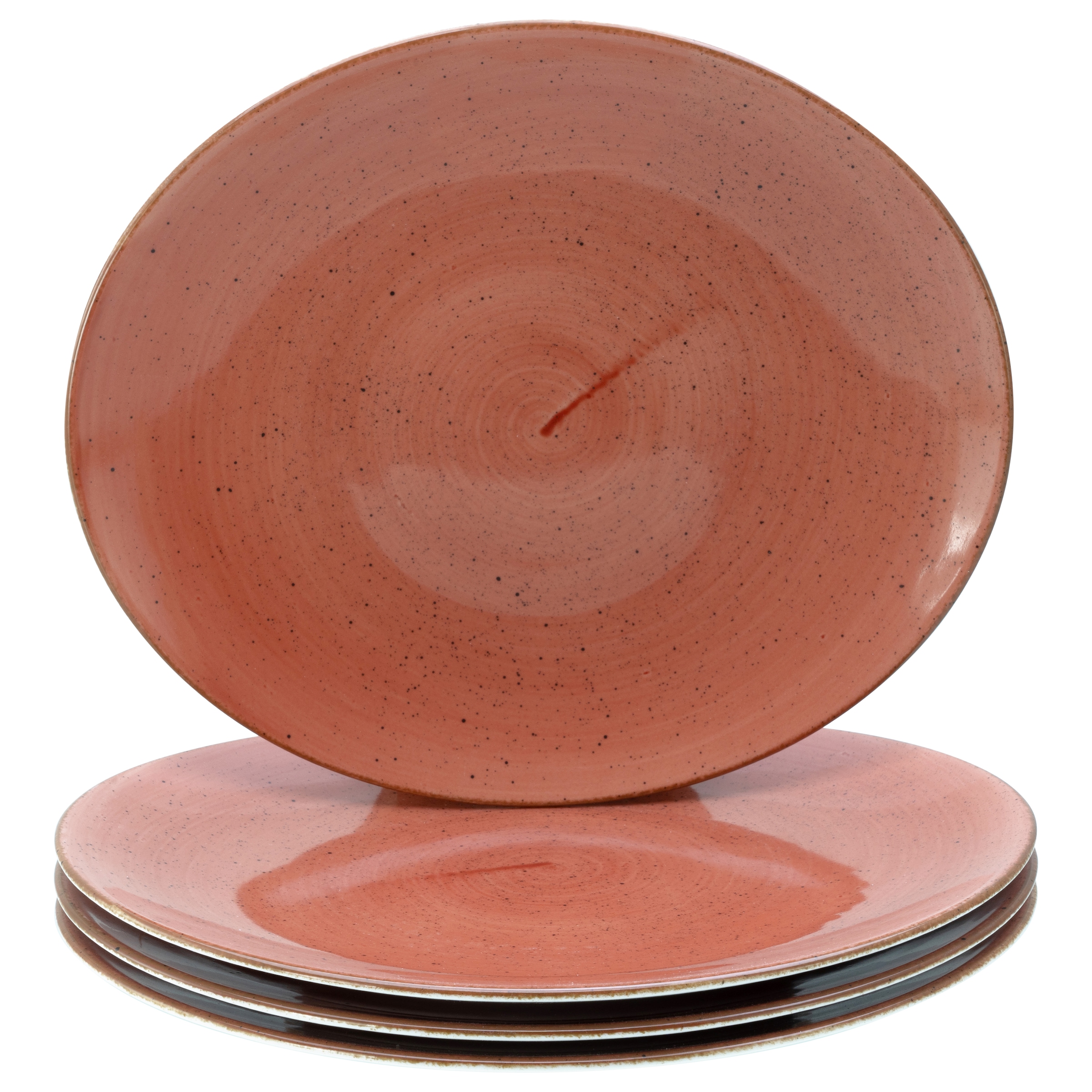 CreaTable Steakteller »Vintage Nature, Teller Set, 4-tlg.« Naturverbundenes Design, Vielseitig einsetzbar