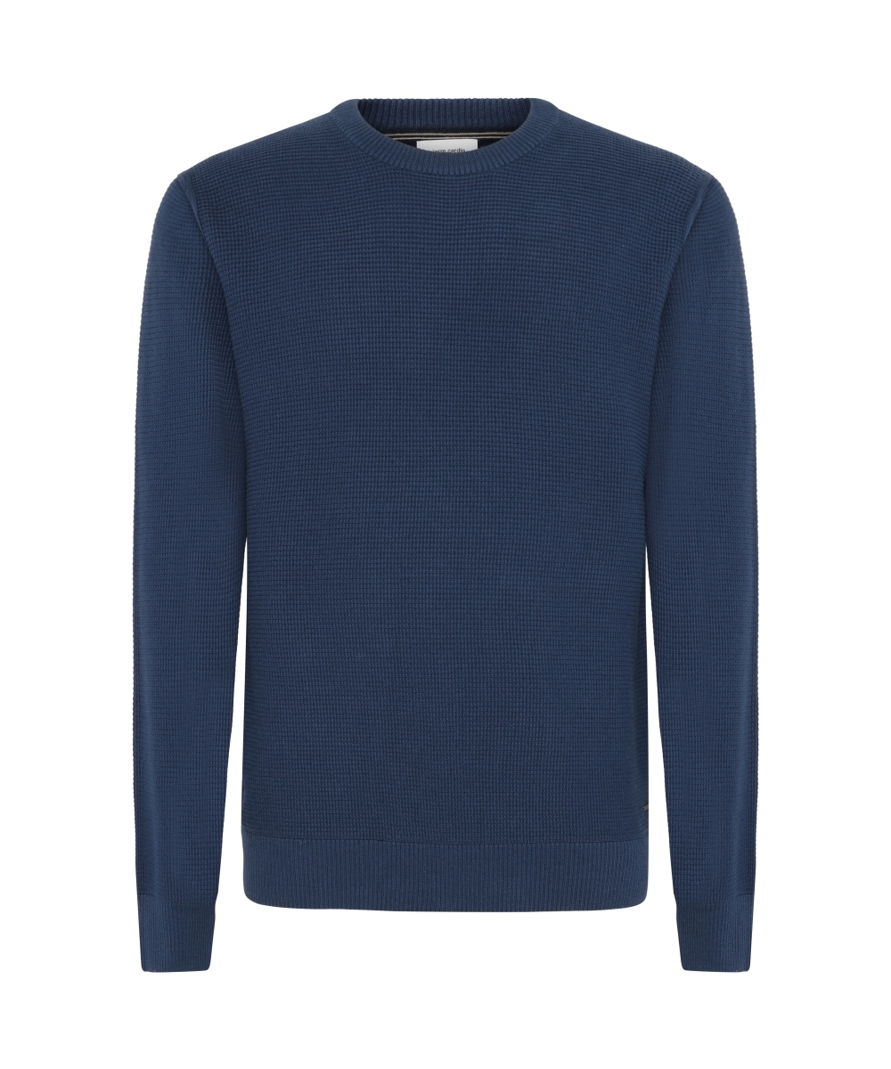 Pierre Cardin Rundhalspullover mit Waffelstruktur- Muster