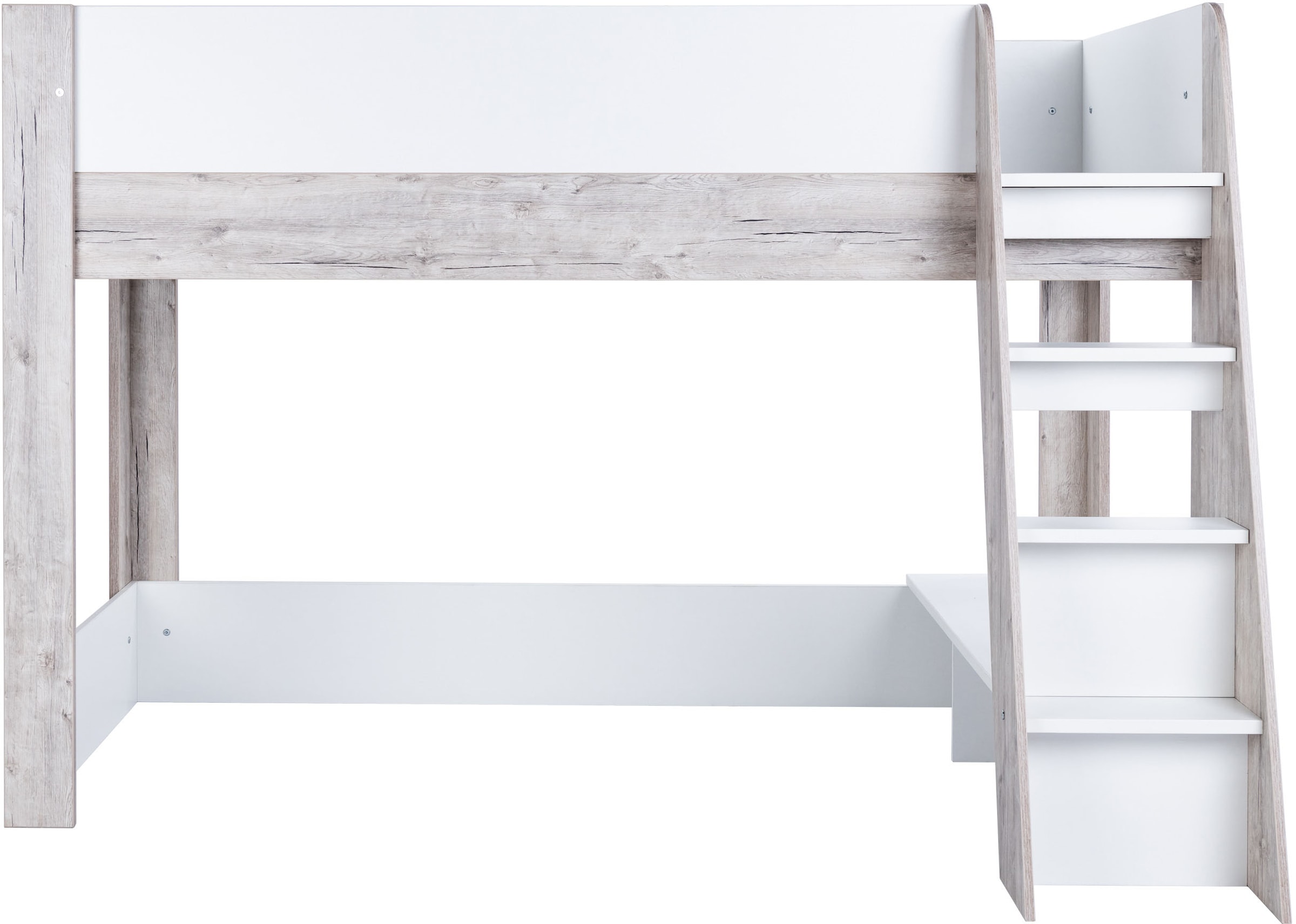 Home affaire Jugendzimmer-Set »Schulkind Set »Rieke«« 4 Stk. tlg. Hochbett, Etagenbett, Ablagefach unter dem Bett, Blauer Engel,