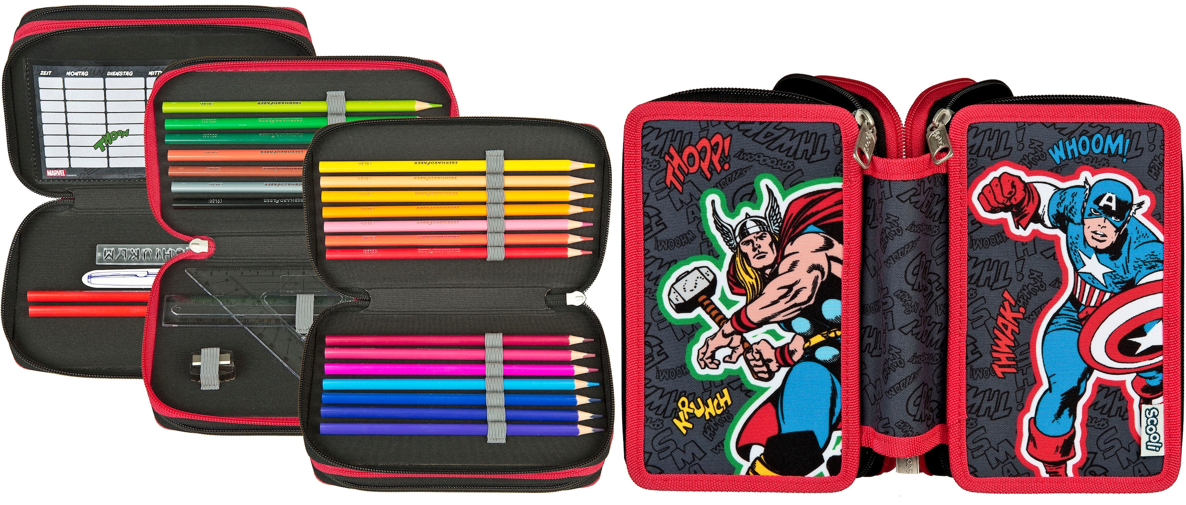 Scooli Federmäppchen »Tripledecker«