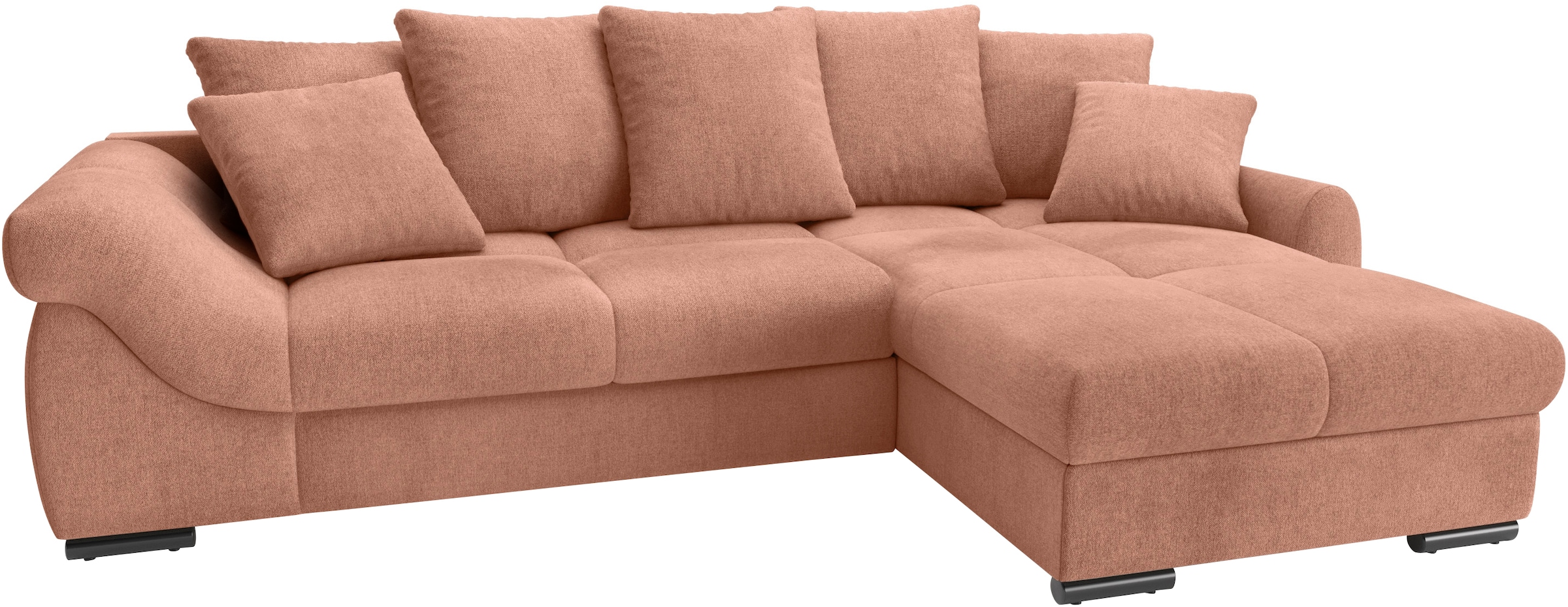 Mr. Couch Ecksofa »Livorno L-Form«, inkl. Hochschläfer-Bettauszug, XL-Bettk günstig online kaufen