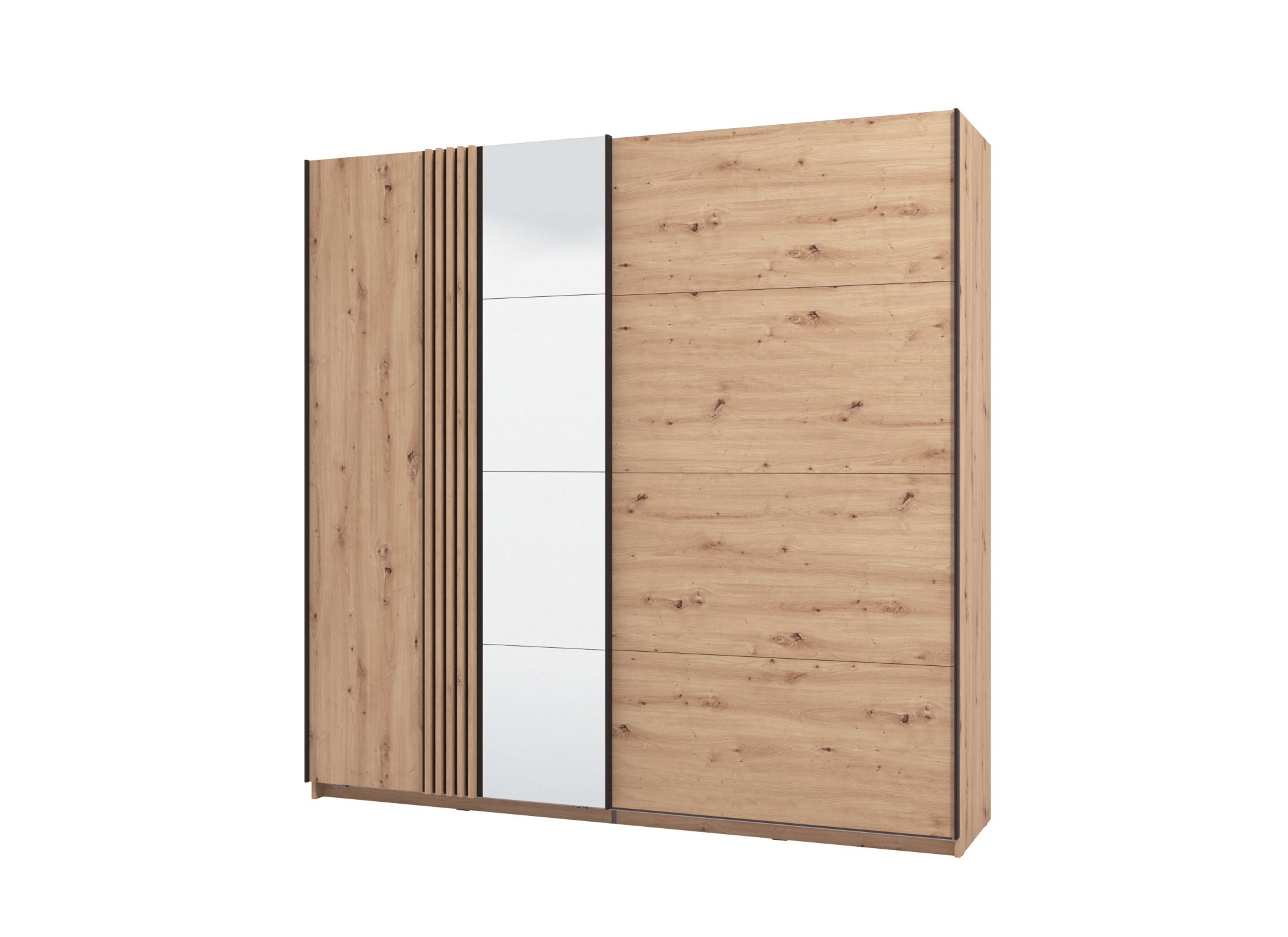 INOSIGN Schwebetürenschrank »Ascalon, mit Spiegel und Lamellen 3D, FSC-zert günstig online kaufen