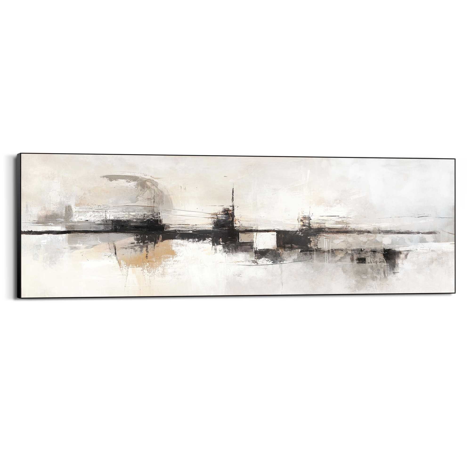 Reinders! Wandbild »Abstrakter Horizont«, Wohnzimmer - Beige - MDF - Abstra günstig online kaufen