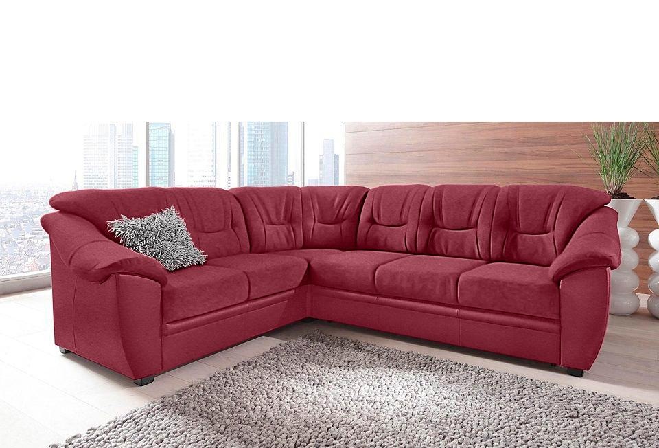 sit&more Ecksofa »Savona L-Form, B: 262 cm« optional Bettfunktion, Federker günstig online kaufen