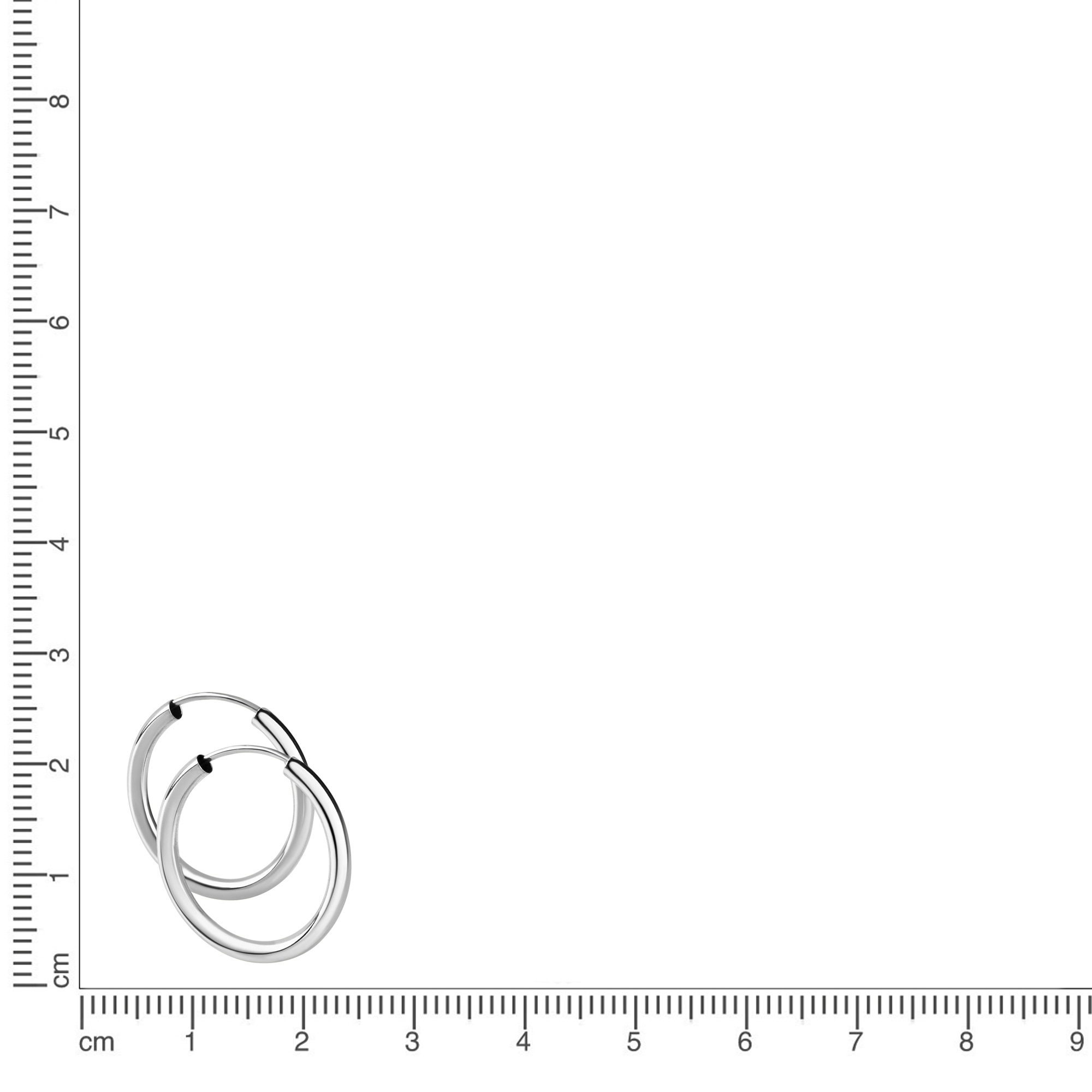 Vivance Paar Creolen »925/- Sterling Silber rhodiniert Ø 30mm«