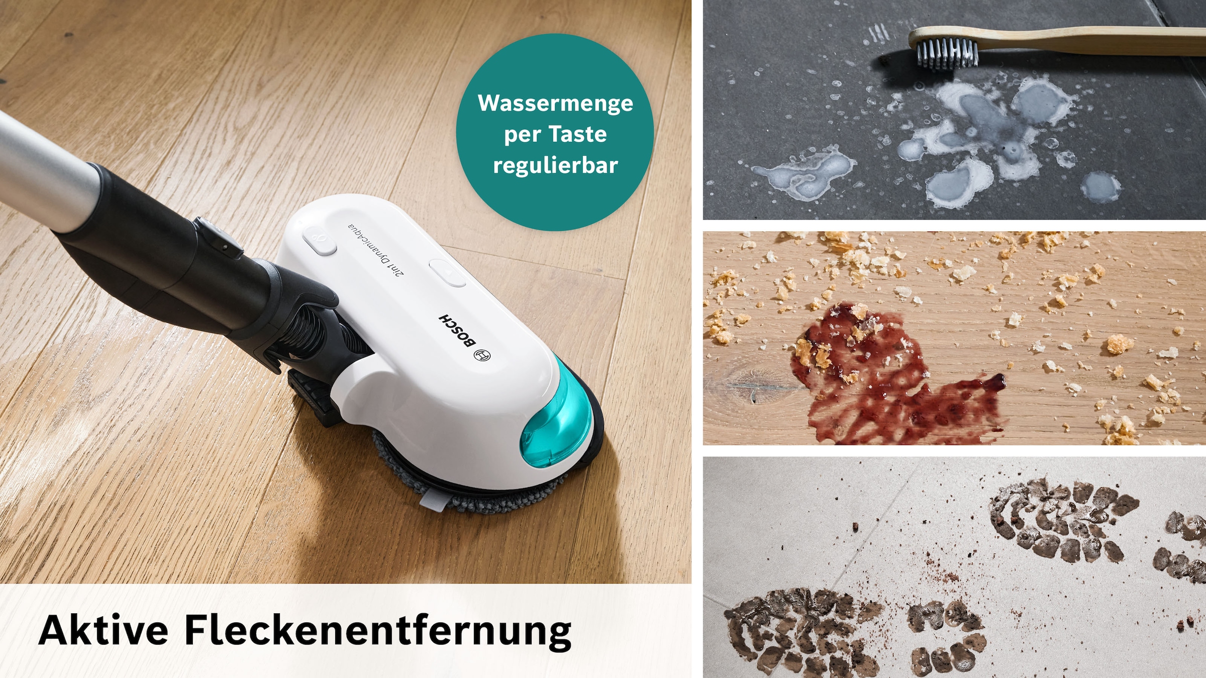 BOSCH Akku-Stielstaubsauger »BSS712XHYG« HEPA Filter, rotierende Wischpads, 2 Akkus, Schnellladegerät