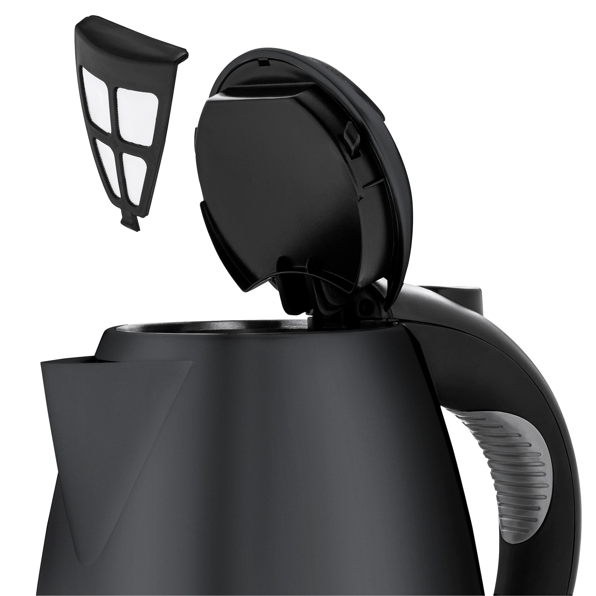 WMF Wasserkocher »Stelio Deep Black«, 1,7 l, 2400 W, Cromargan, beleuchtete Wasserstandsanzeige, 2400 Watt