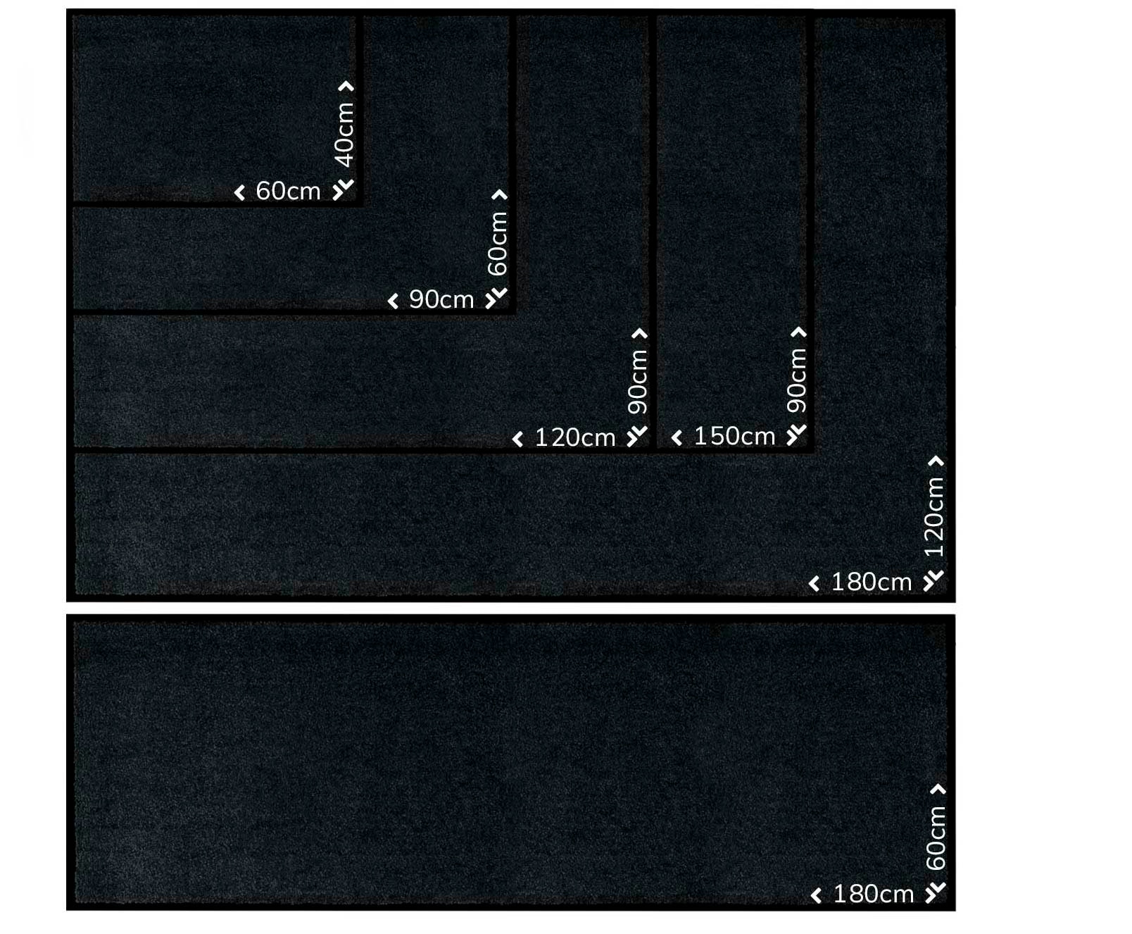 Primaflor-Ideen in Textil Fußmatte »Schmutzfangmatte CLEAN PRO, Made in Belgium«, rechteckig, 8 mm Höhe, Uni-Farben, UV-beständig, strapazierfähig, waschbar