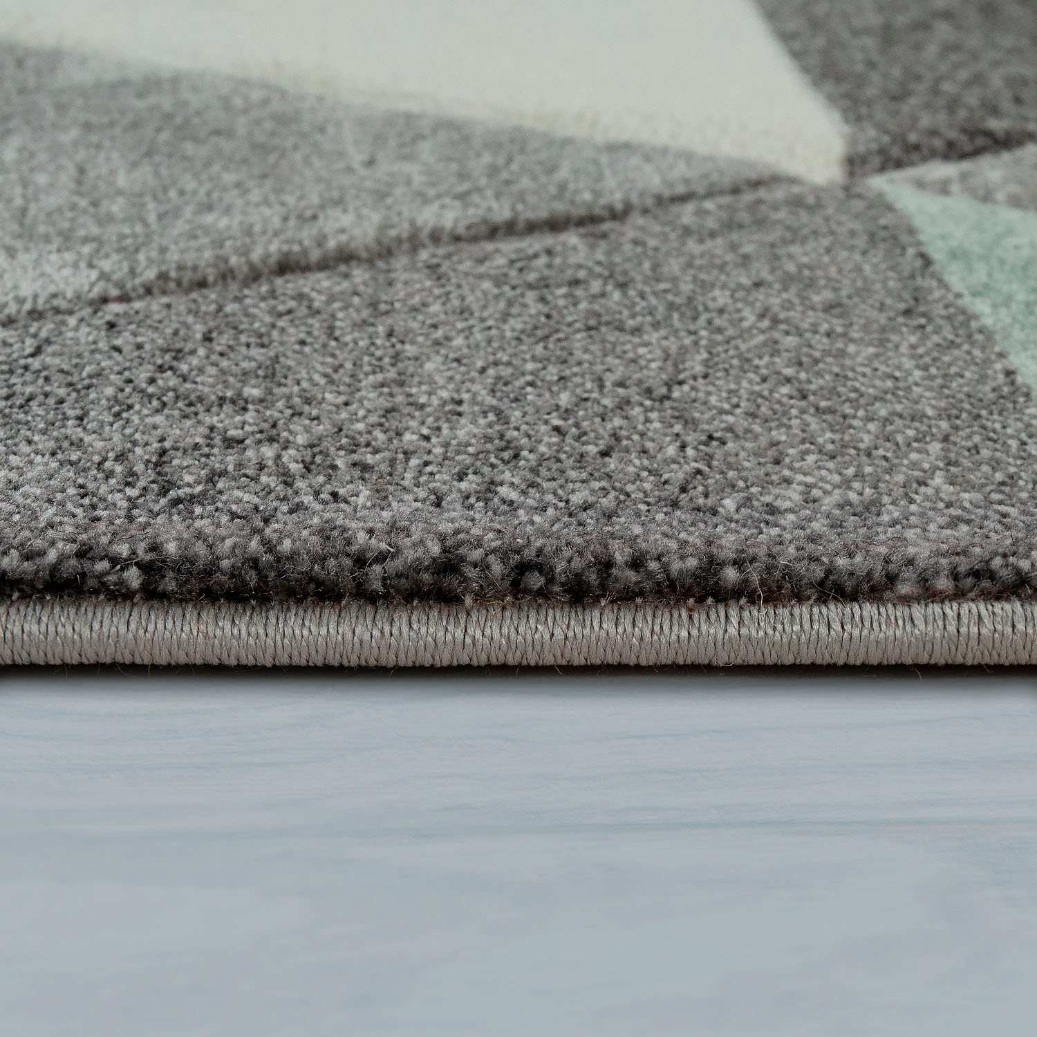 Paco Home Teppich »Lara 276«, rechteckig, 16 mm Höhe, Kurzflor, modernes geometrisches Design, Pastell-Farben