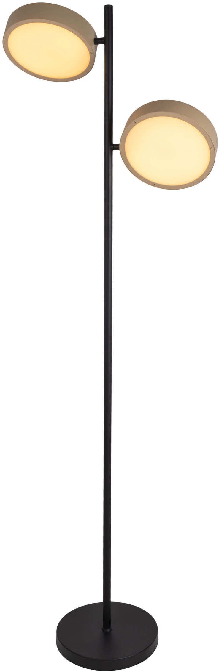 näve LED Stehlampe »Tessa«, 2 flammig, Leuchtmittel LED-Modul | LED wechselbar, stufenlos dimmbar per Tastschalter, CCT-Funktion, Zuleitung ca. 180cm