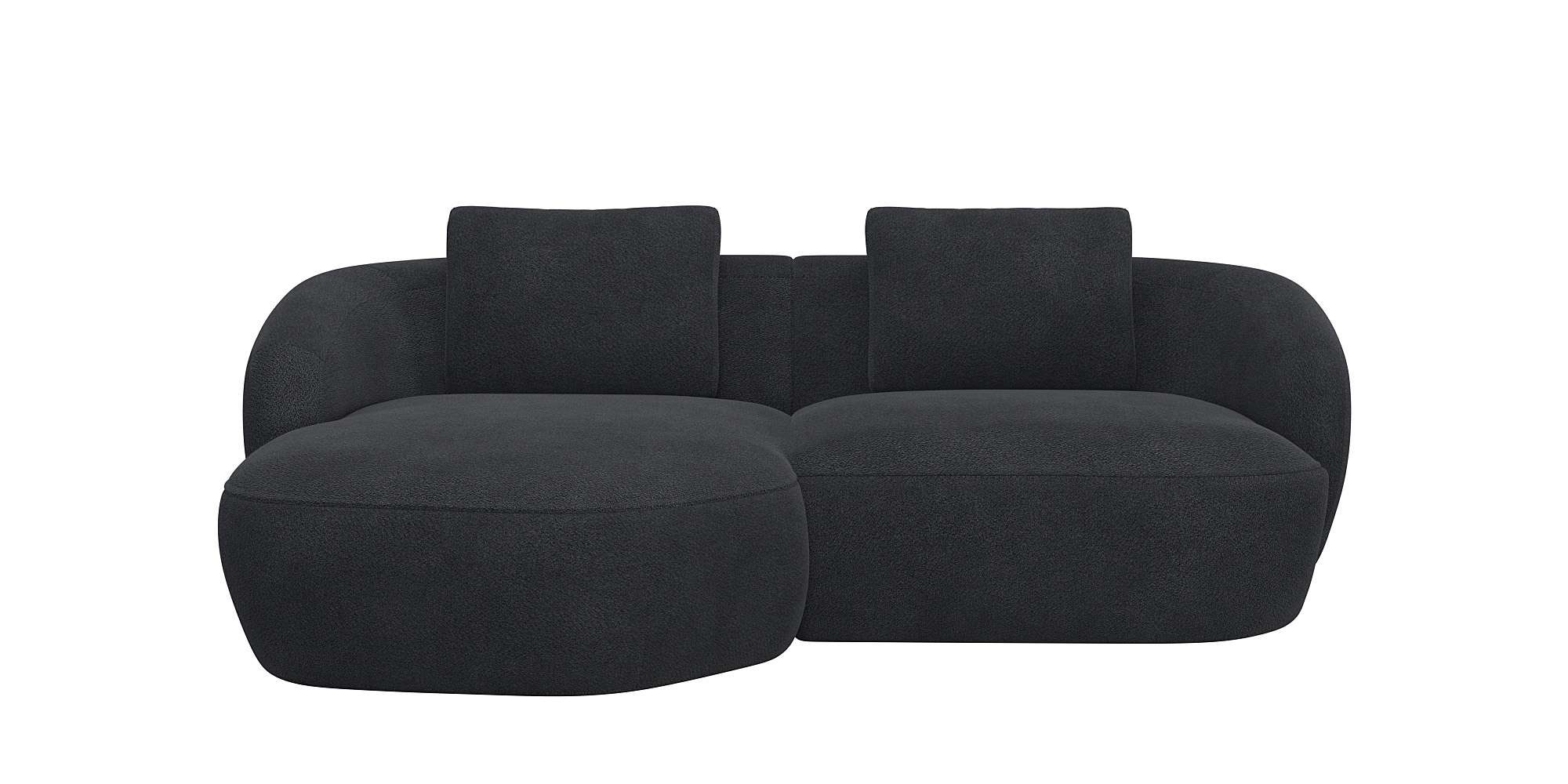 FLEXLUX Wohnlandschaft »Torino, rund, L-Form, Sofa-Ecke mit Recamiere, Long günstig online kaufen