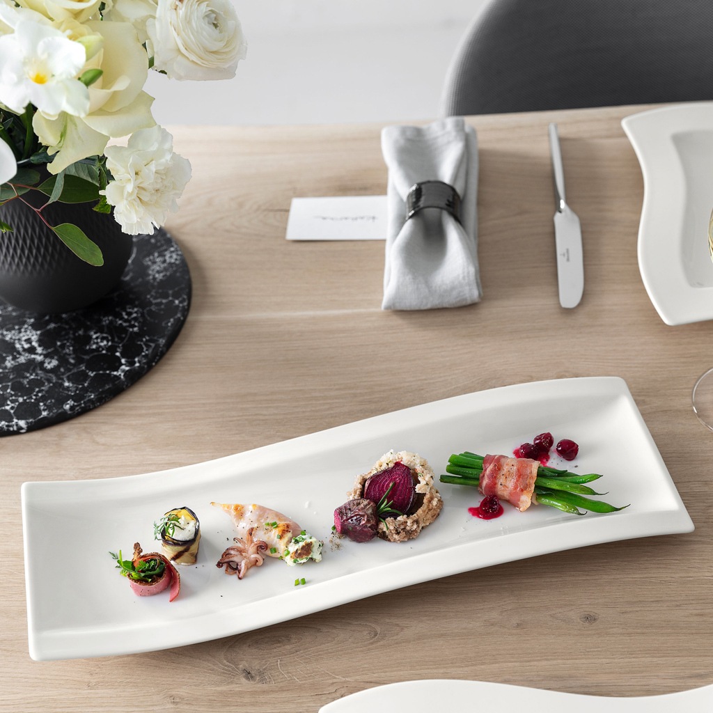Villeroy & Boch Servierplatte »Antipastiteller NewWave 42 x 15 cm 4er Set w günstig online kaufen